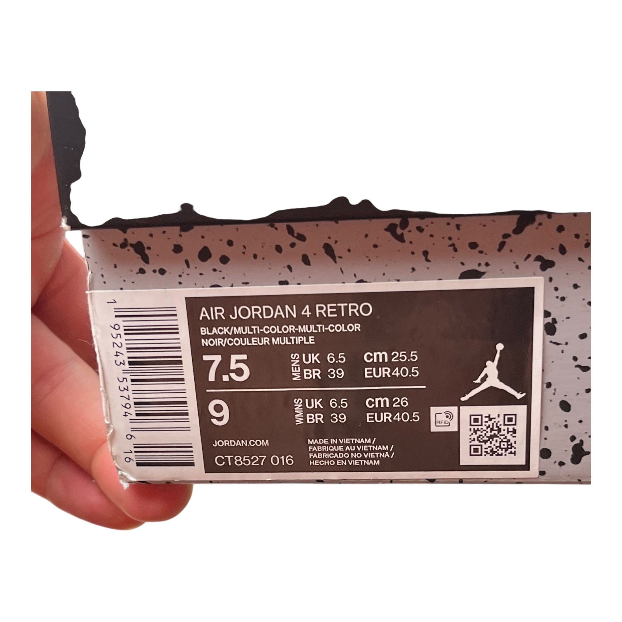 Jordan 4 Retro Red Thunder (40.5EU)
