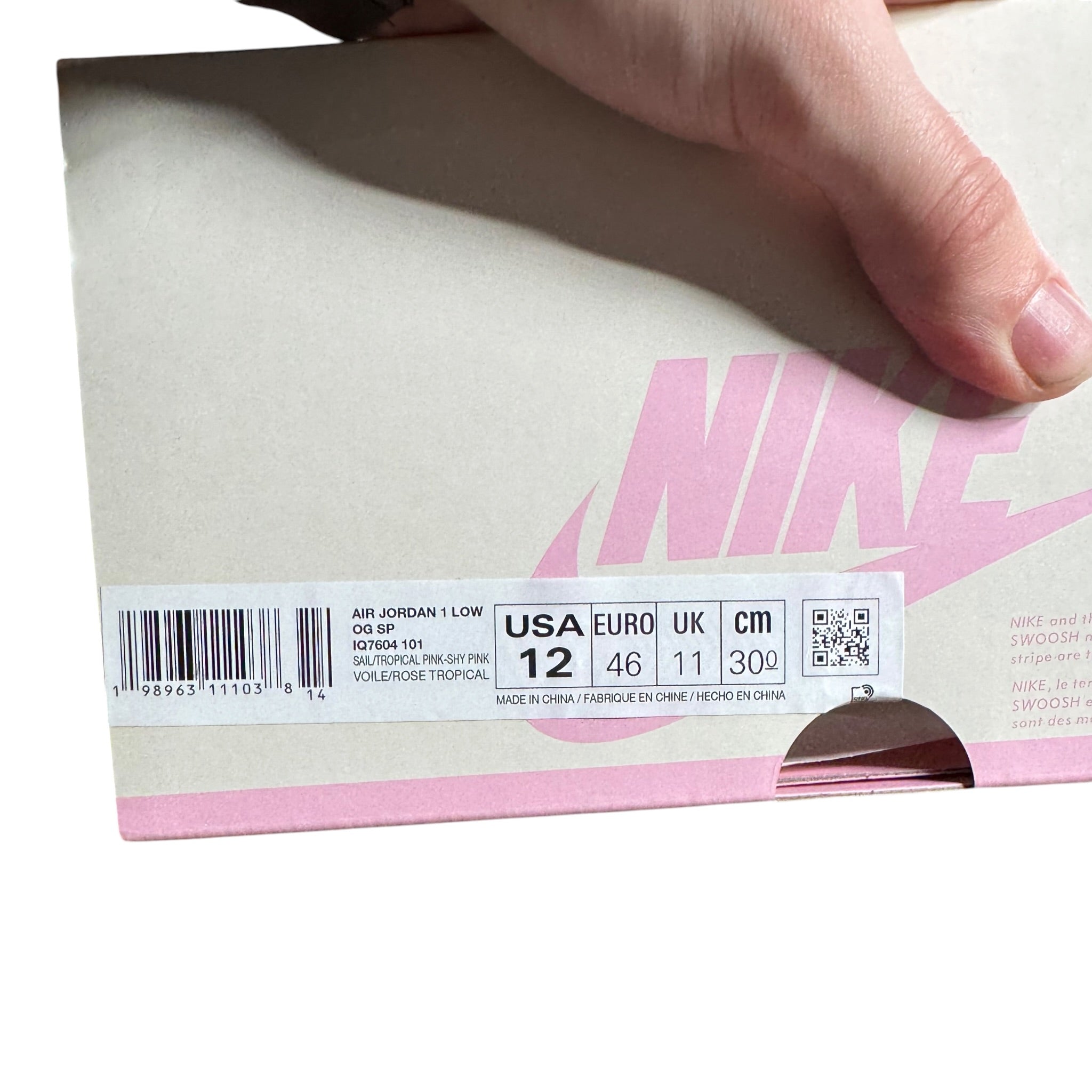 Jordan One Low Travis Scott Tropical Pink DS (46EU)