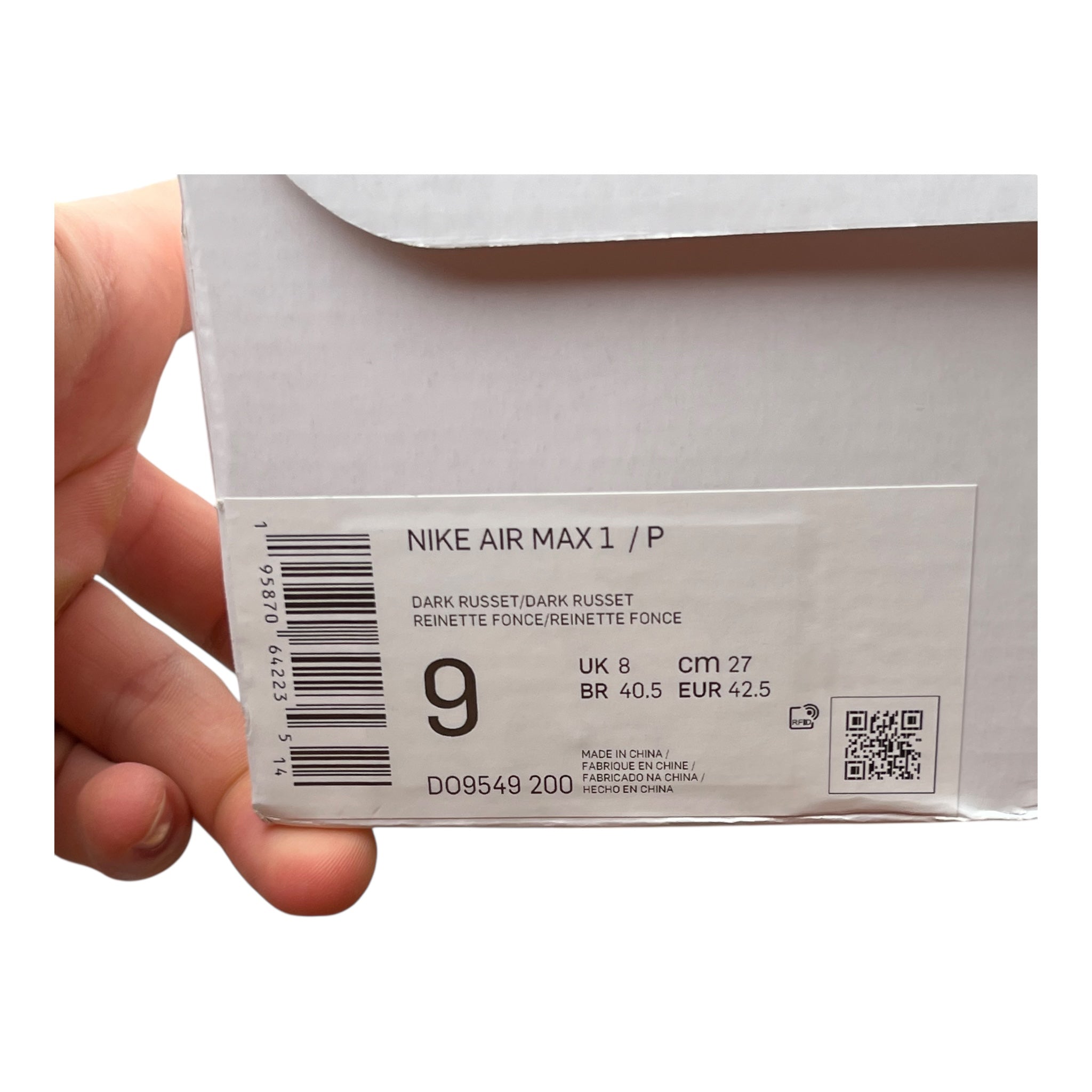 Nike Air Max 1 Patta Dark Russet (42.5EU)