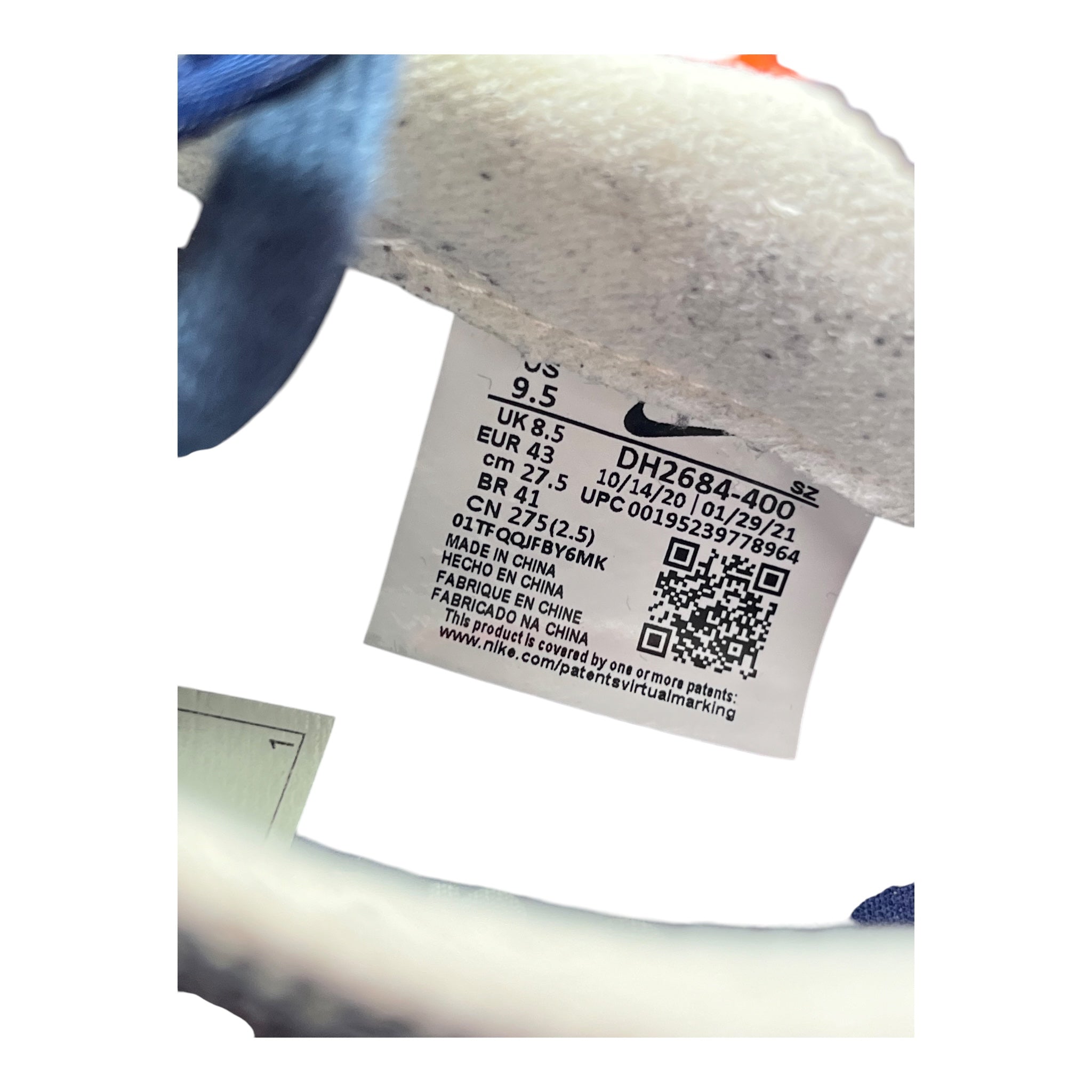 Nike LD Waffle Sacai Fragment Blau (43EU)