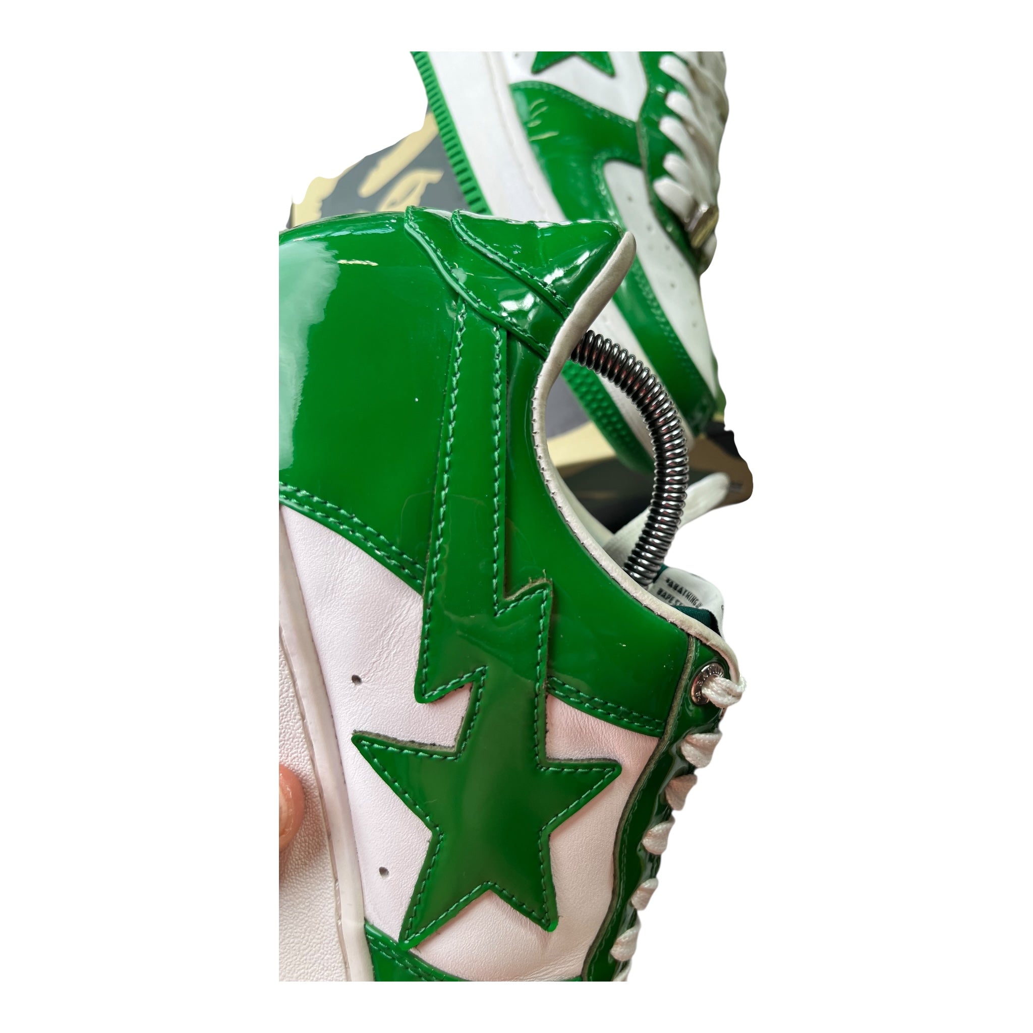 A Bathing Ape Bape Sta White Green (43EU)