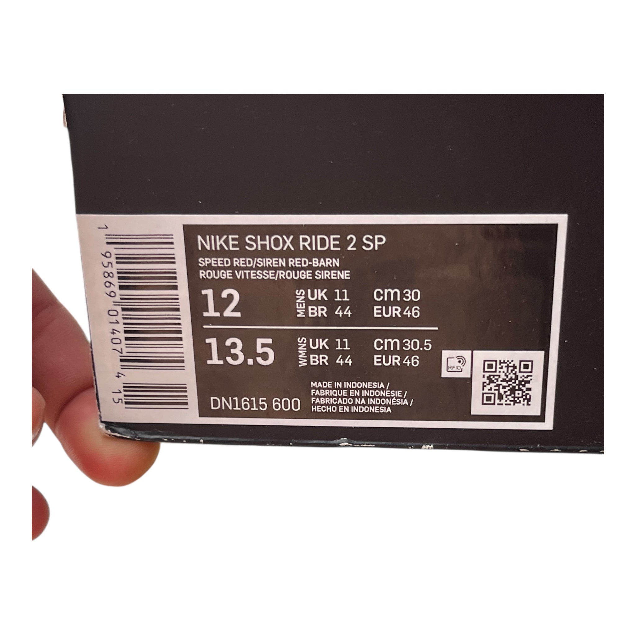 Nike Shox Ride 2 Supreme Speed Rot (46EU)