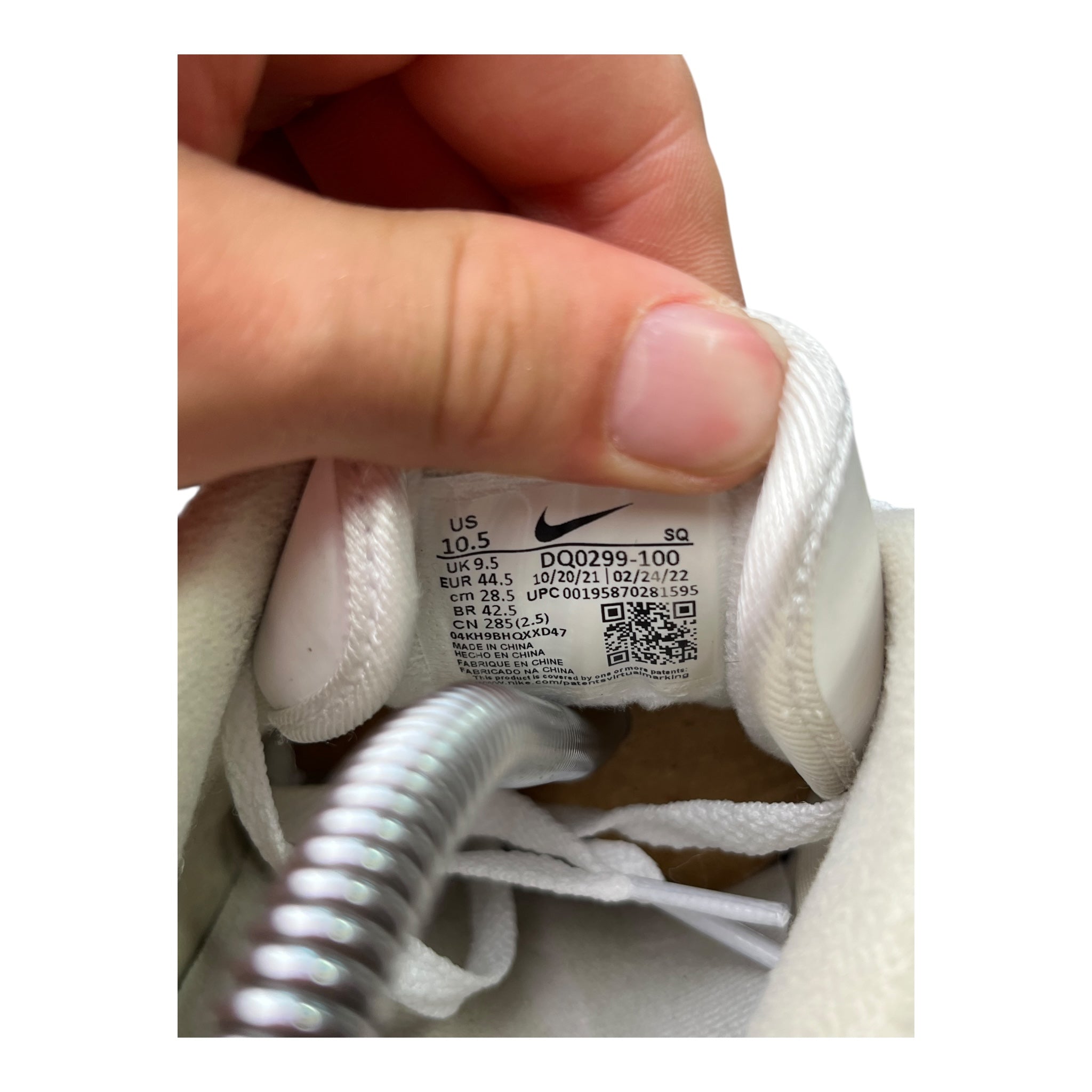 Nike Air Max 1 Patta Waves Weiß (44,5EU)
