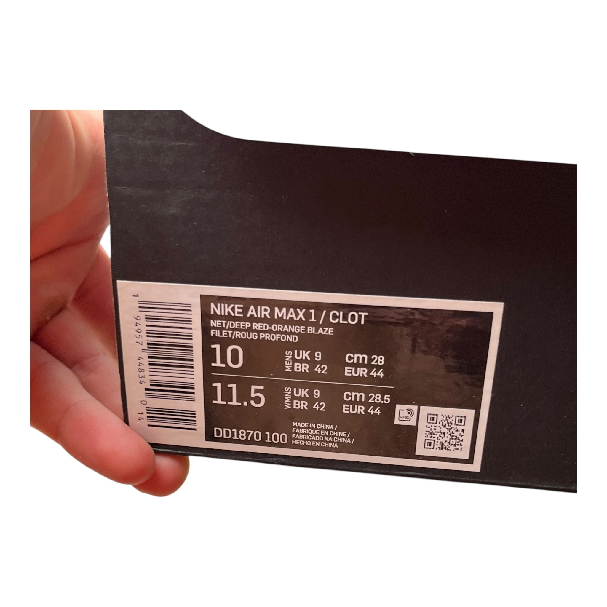 Nike Air Max 1 Clot Kith Of The Death (44EU)