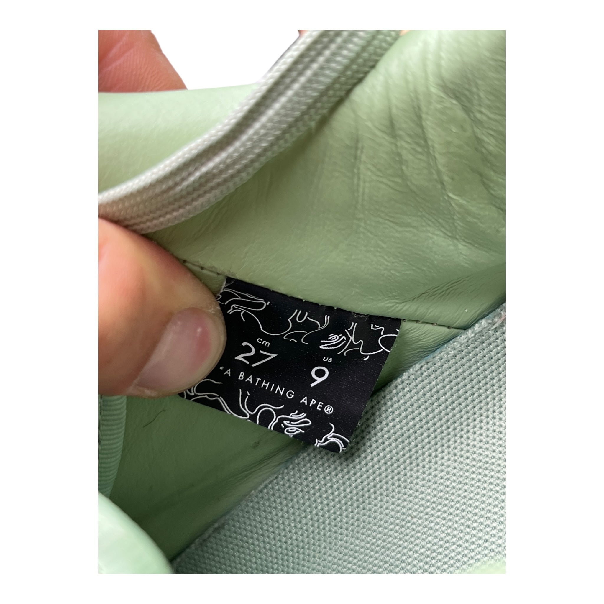 A Bathing Ape Bape Sta White Mint (42.5EU)
