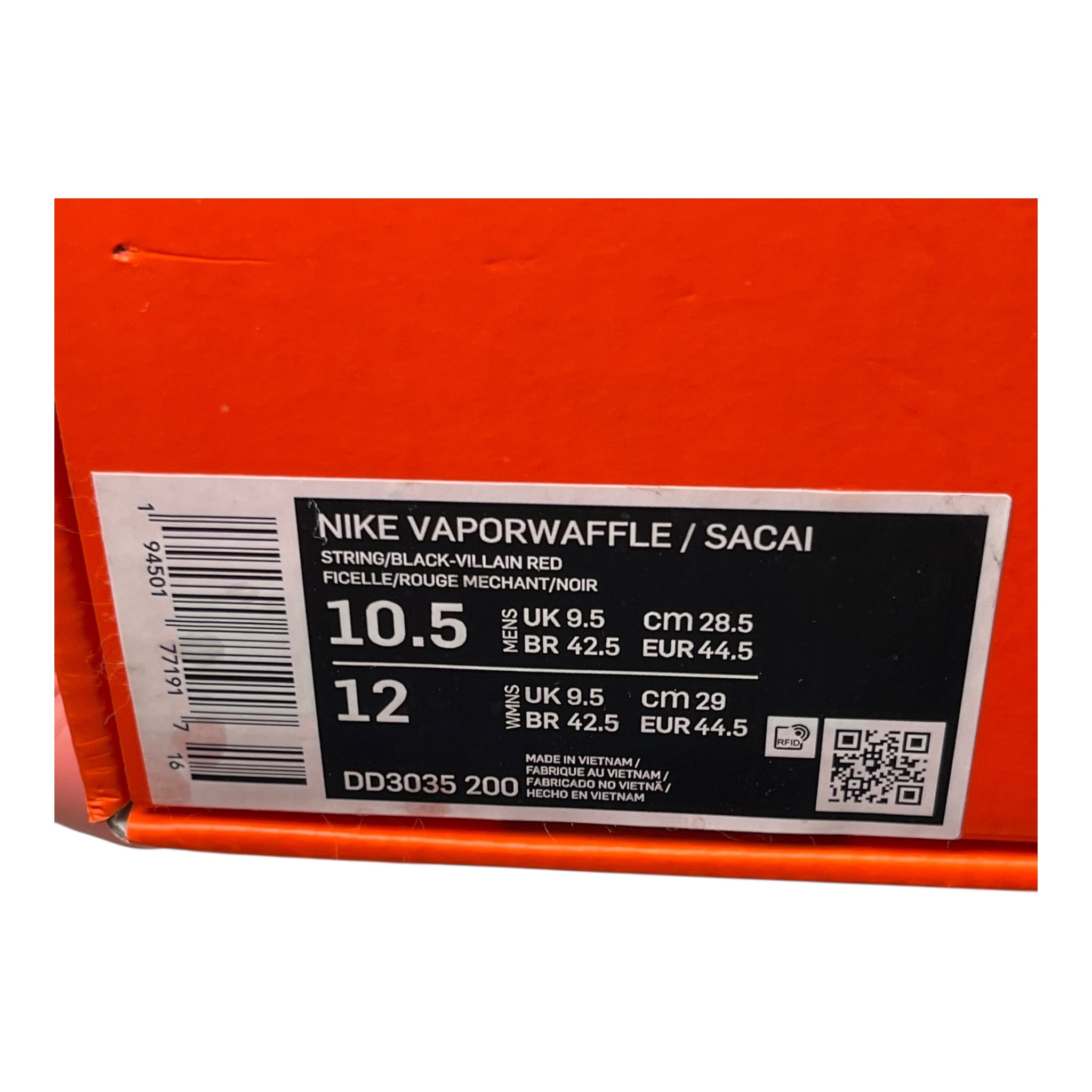 Nike Vapporwaffle Sacai Villain Red Neptune Green (44,5EU)