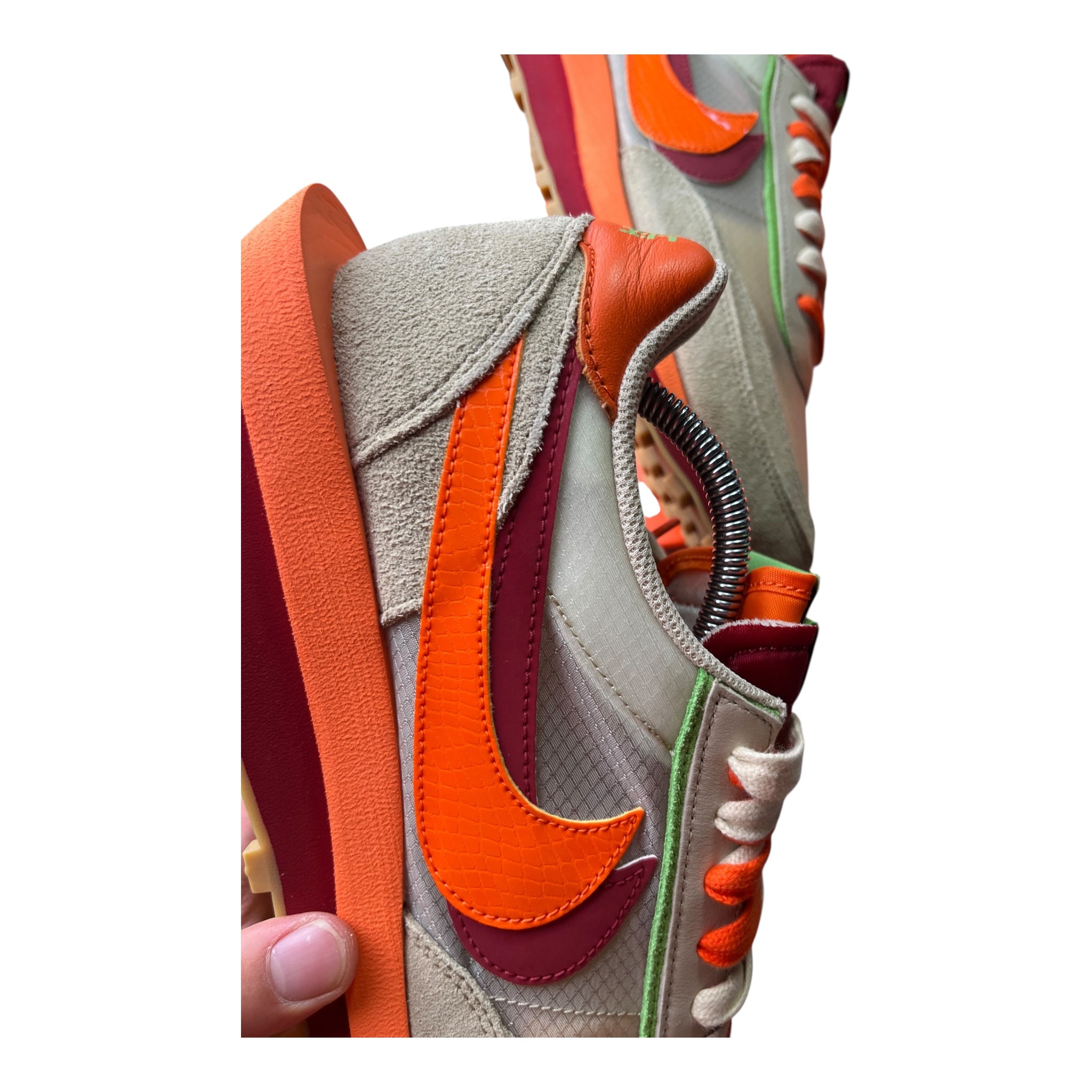 Nike LD Waffle Sacai Clot Net Orange Blaze (46EU)