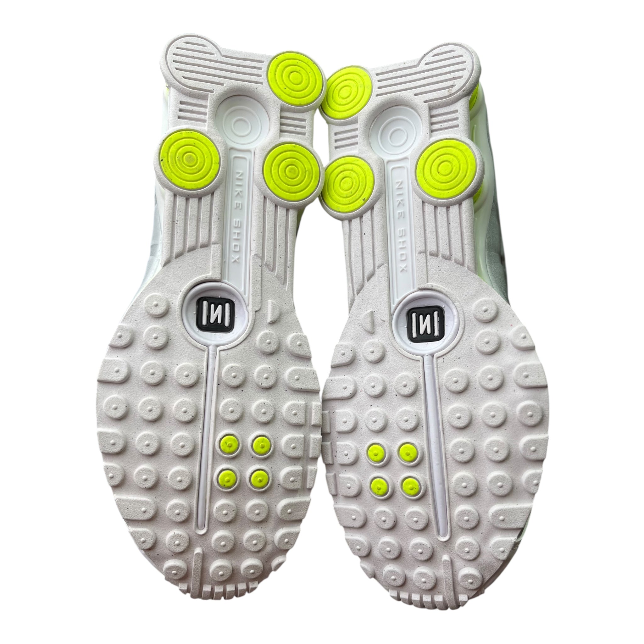 Nike Shox R4 Weiß Metallic Volt (40EU)