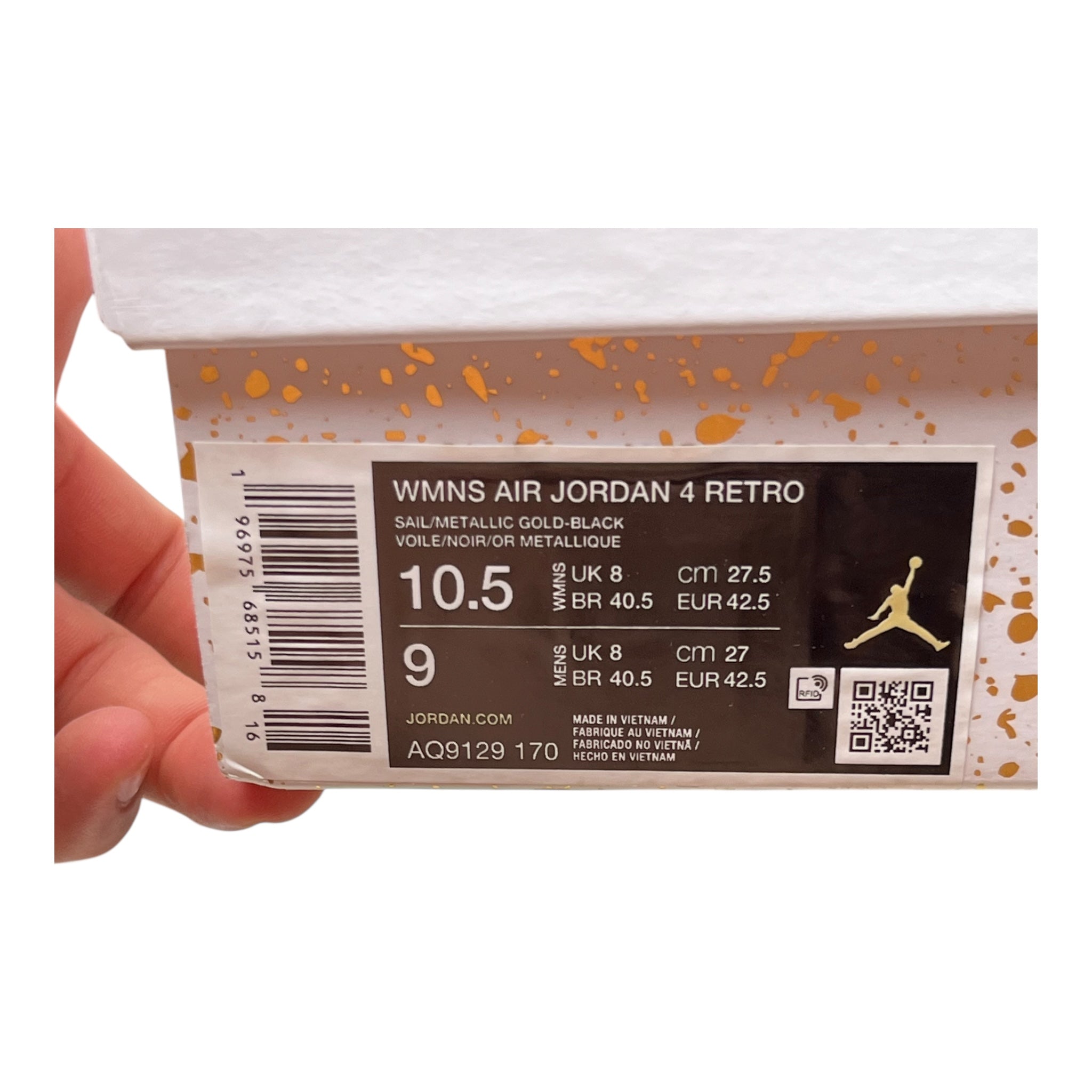 Jordan 4 Retro Metallic Gold (42.5EU)