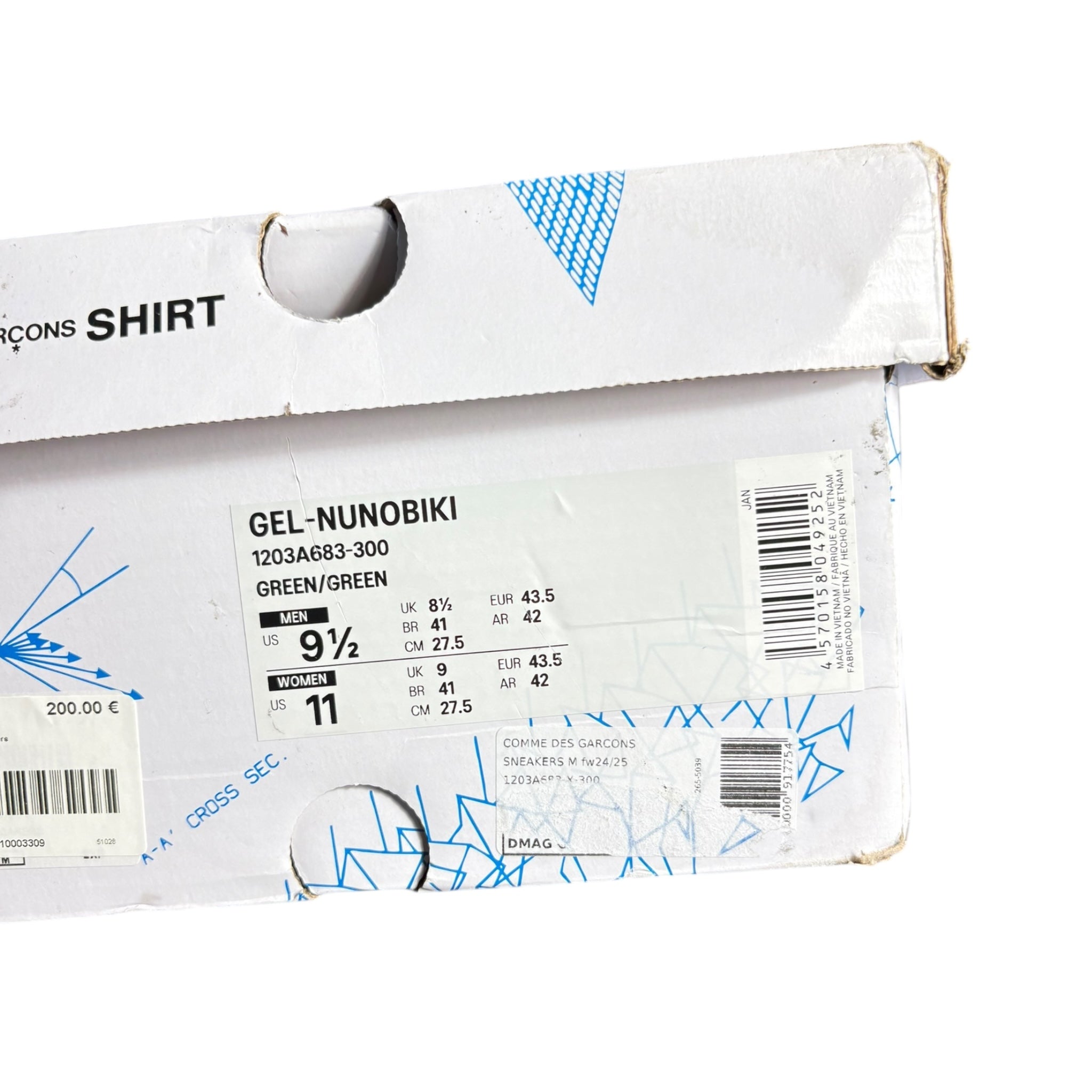 Asics x Comme des Garçons Shirt (43.5EU)