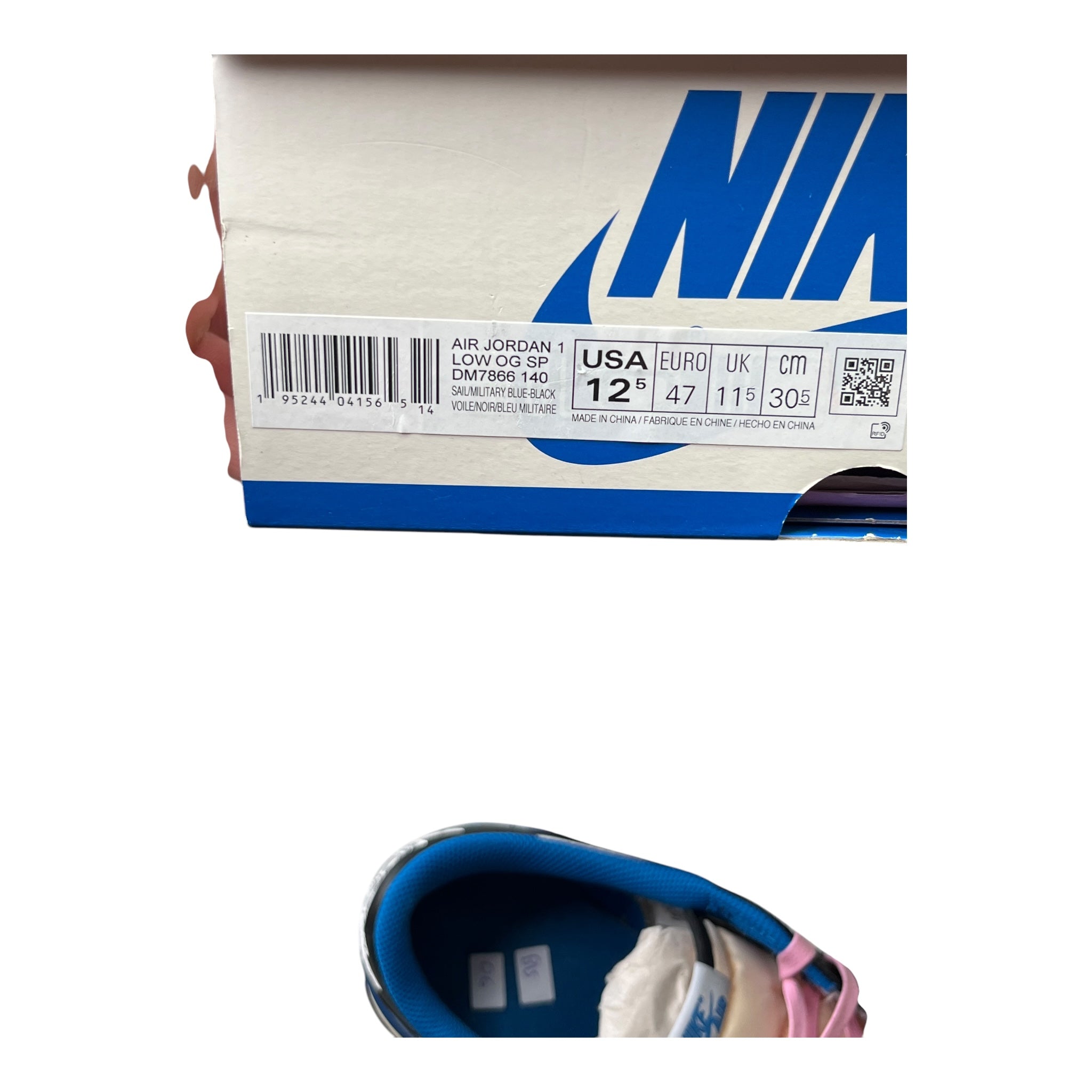 Jordan 1 Low Travis Scott Fragment Royal Blue (47EU)