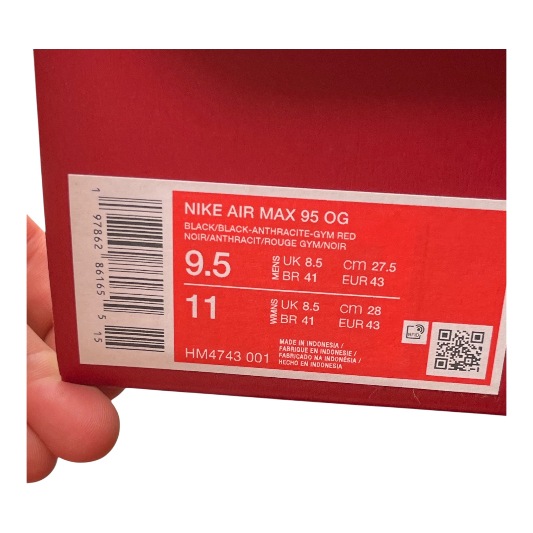 Nike Air Max 95 Levis Black (43EU)