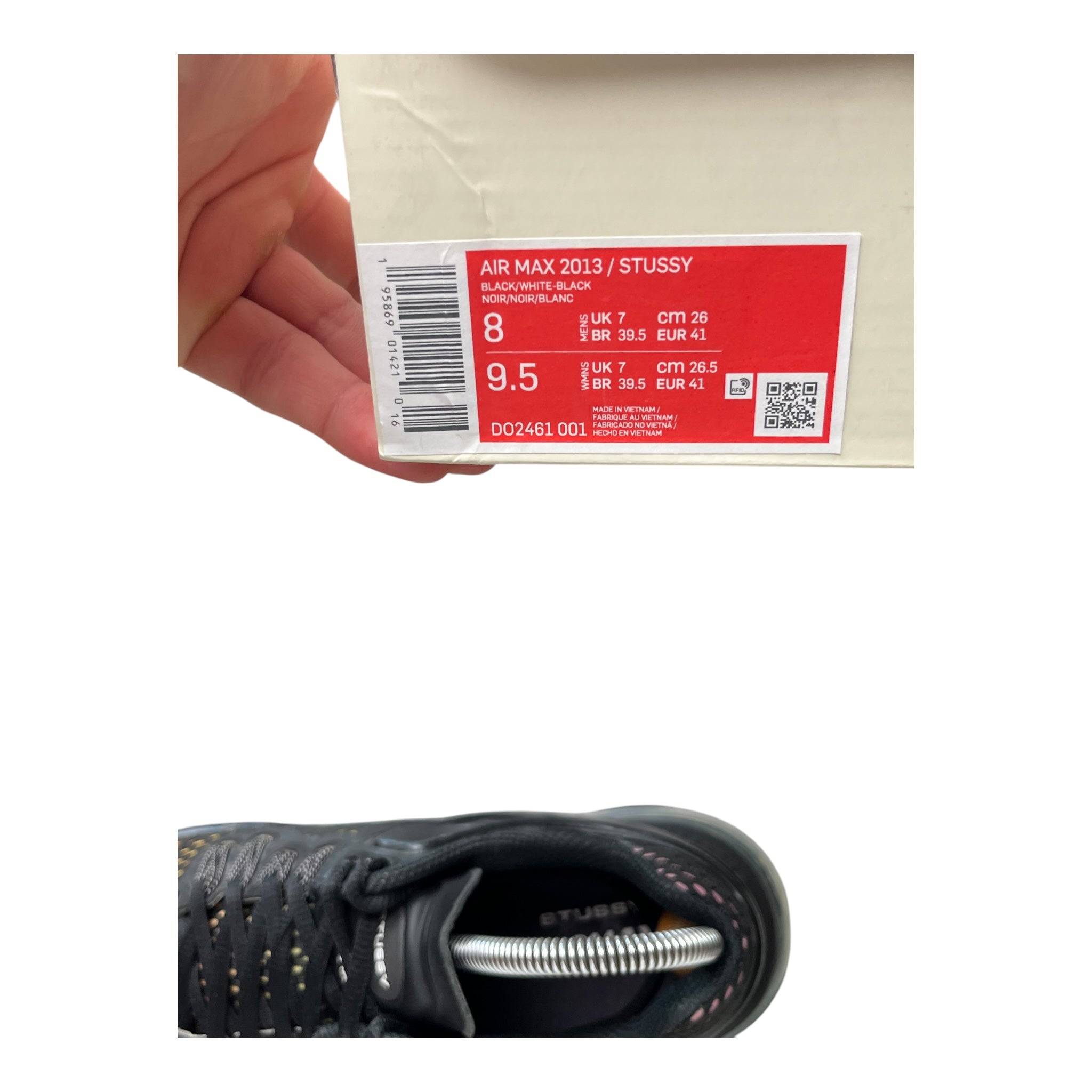 Nike Air Max 2013 Stussy Black (41EU)