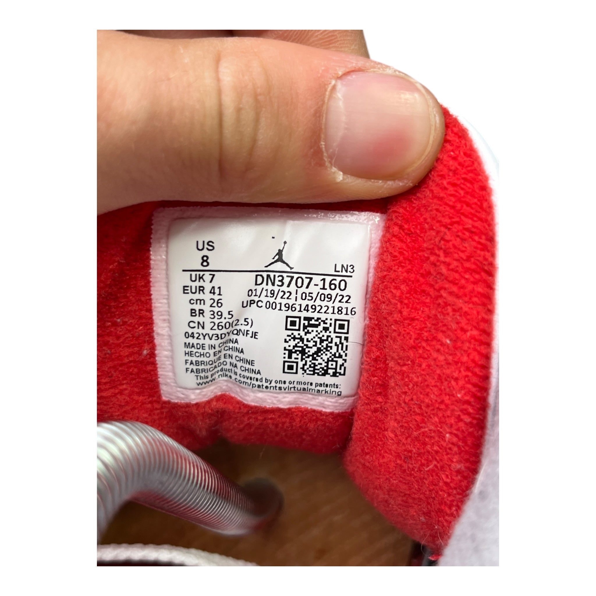Jordan 3 Retro Fire Red (41EU)