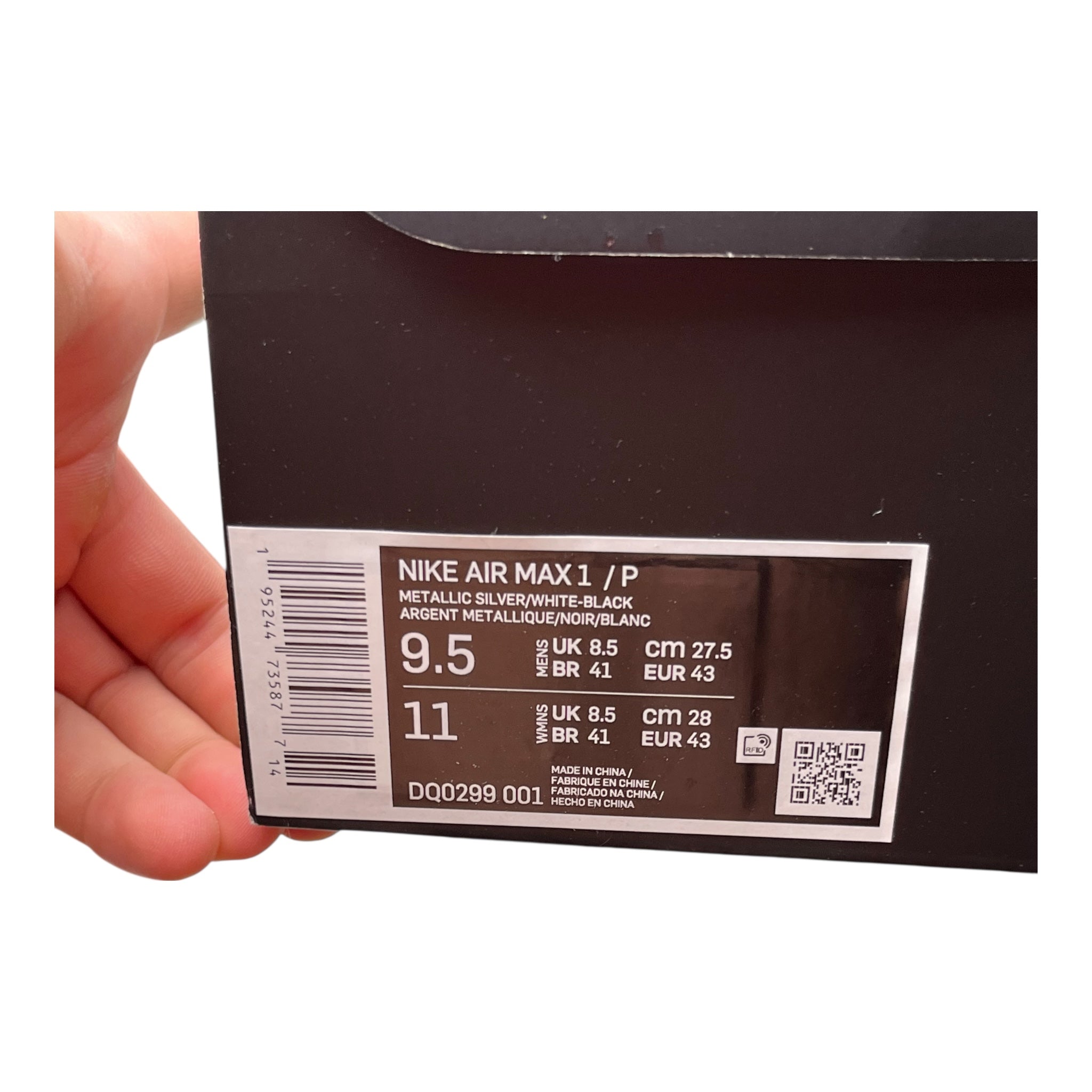 Nike Air Max 1 Patta Waves Black (43EU)