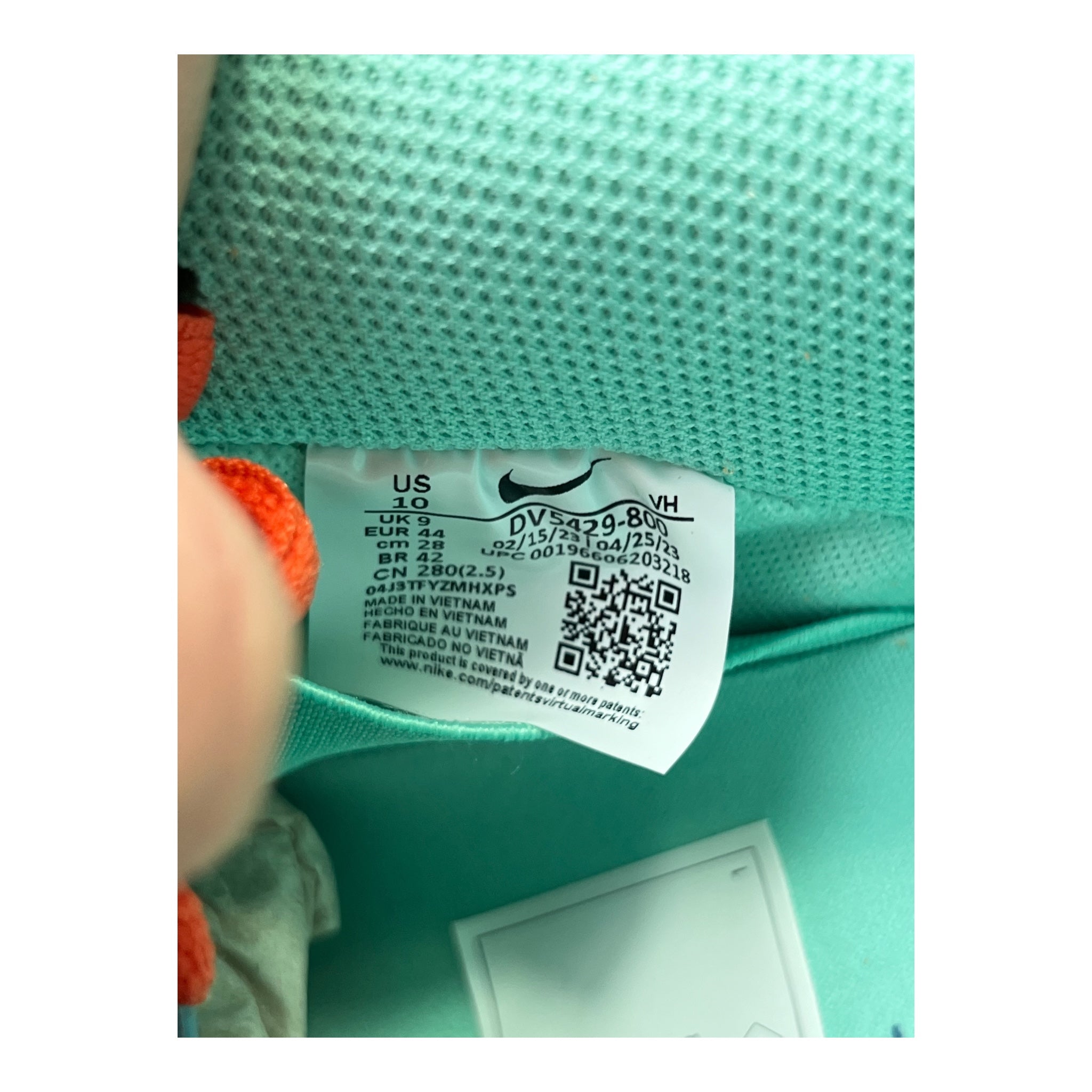 Nike Dunk Low Sb Orange Emerald Rise (44EU)