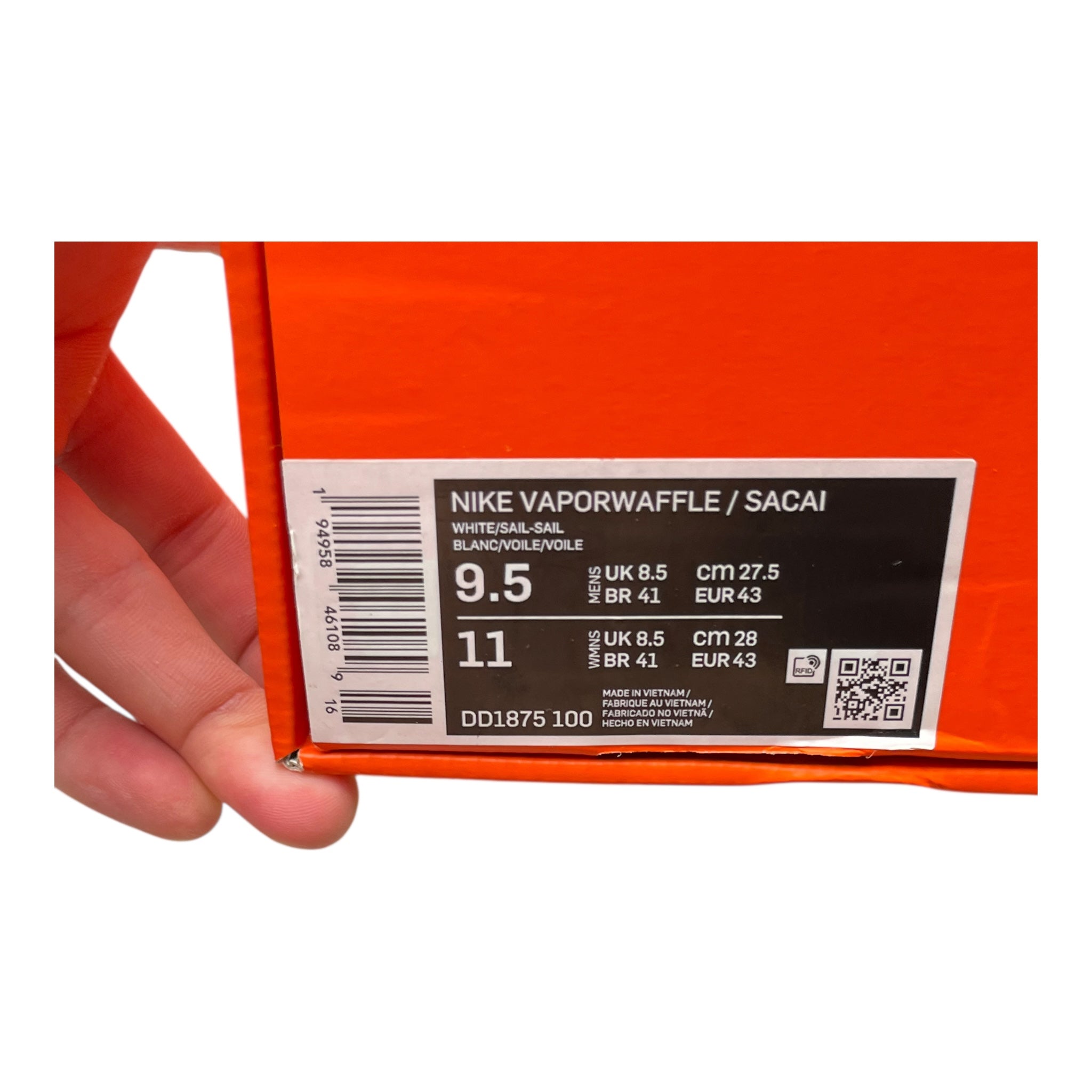 Nike Vaporwaffle Sacai Sail Gum (43EU)