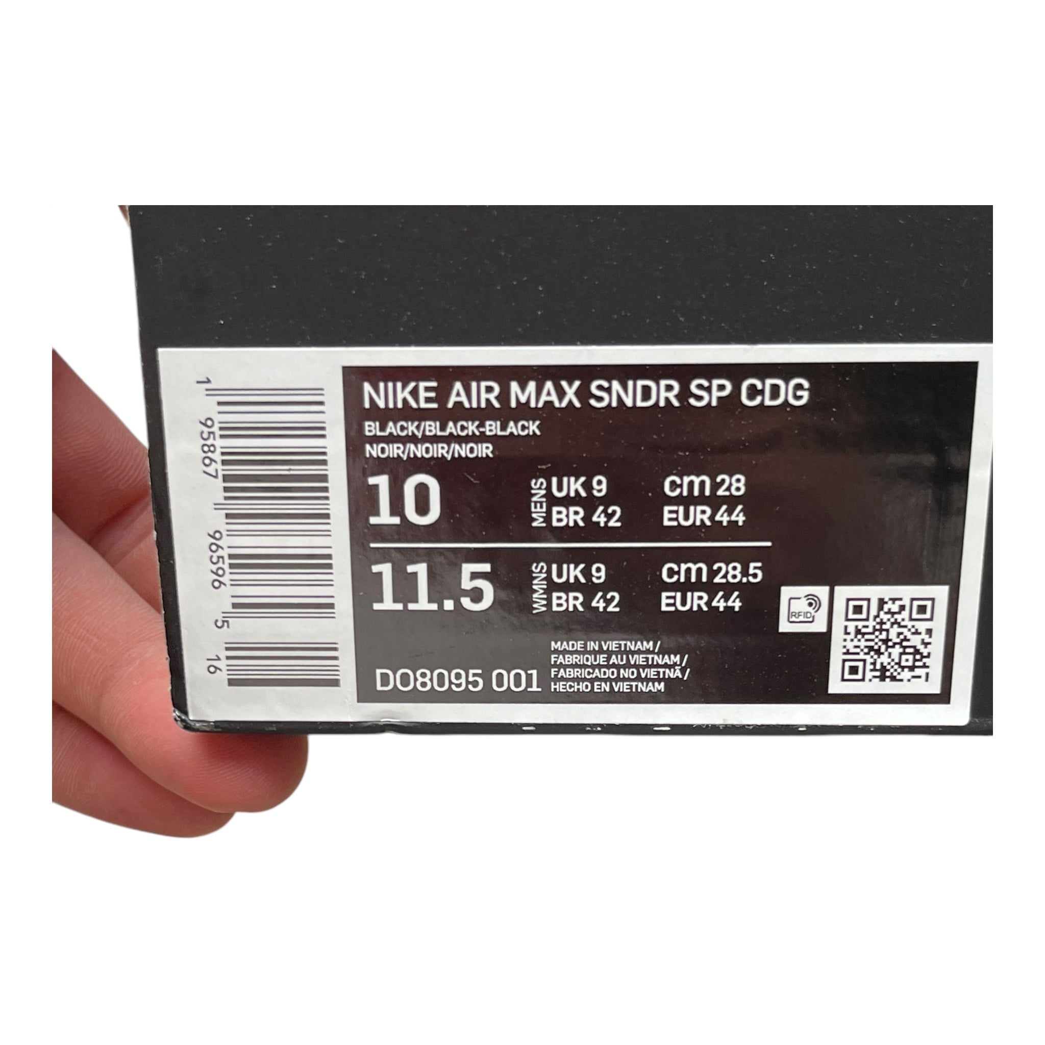 Nike Air Max Sunder SP Comme des Garçons Black (44EU)