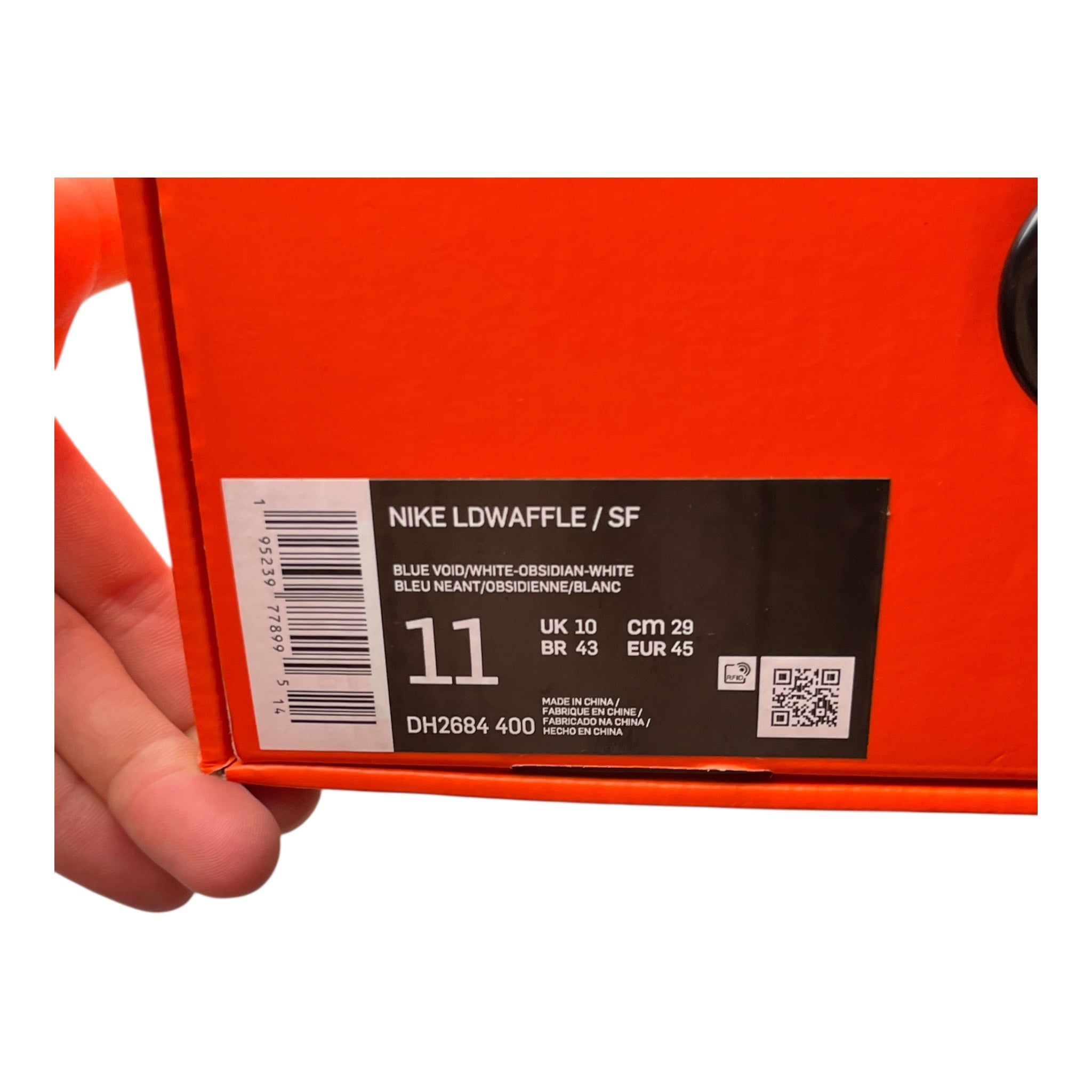 Nike LD Waffle Sacai Fragment Blau (45EU)