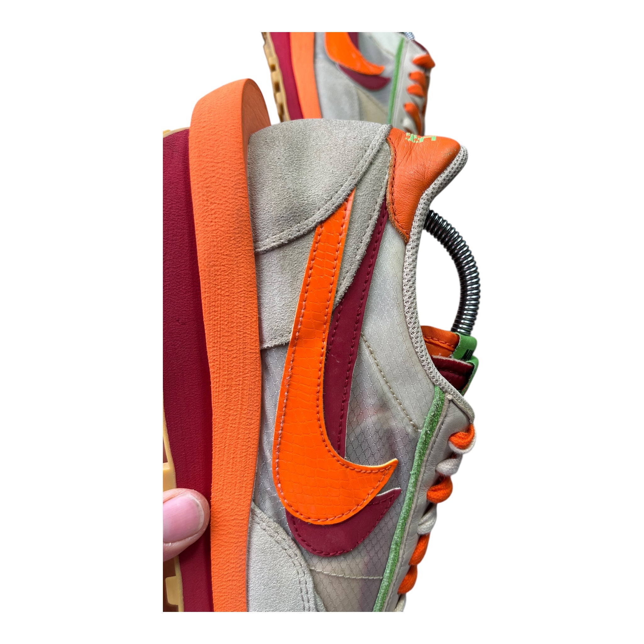 Nike LD Waffle Sacai Clot Net Orange Blaze (44.5EU)