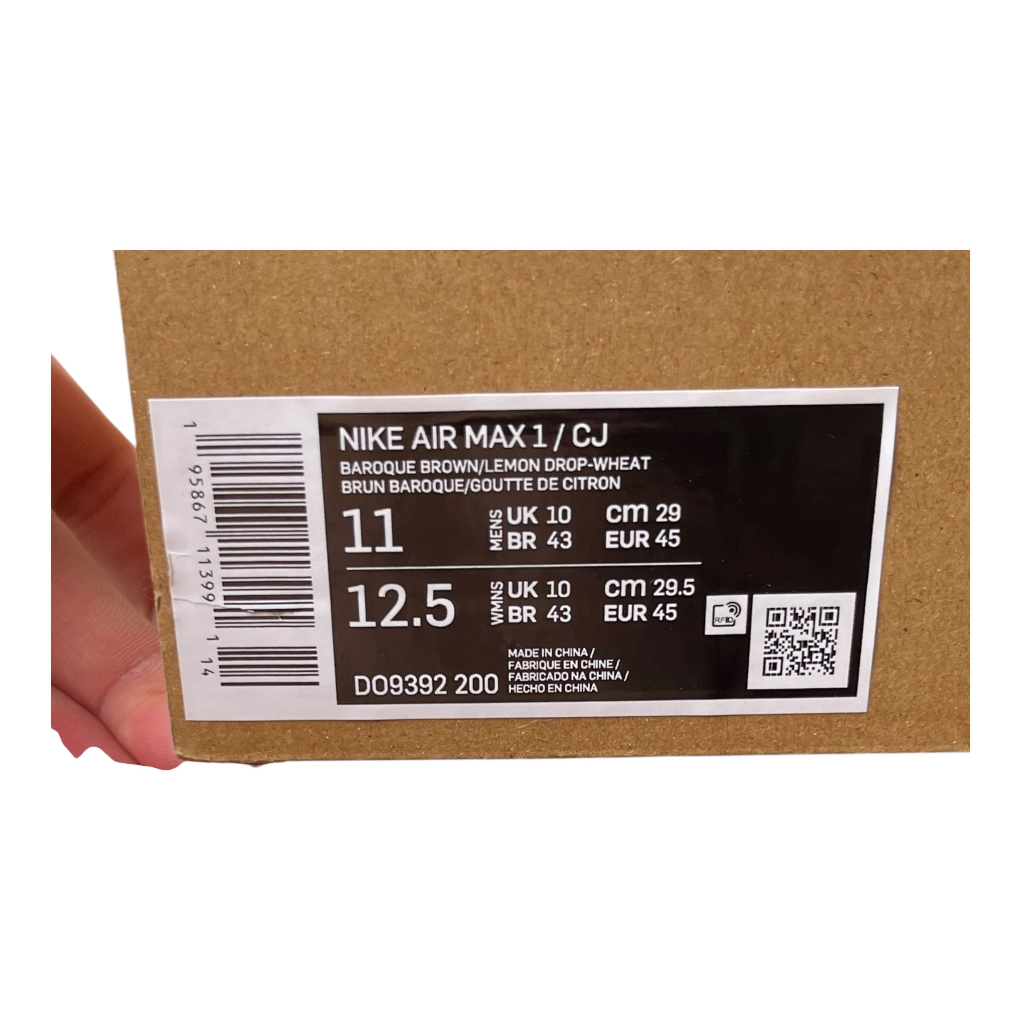 Nike Air Max 1 Travis Scott Cactus Jack Baroque Brown (45EU)