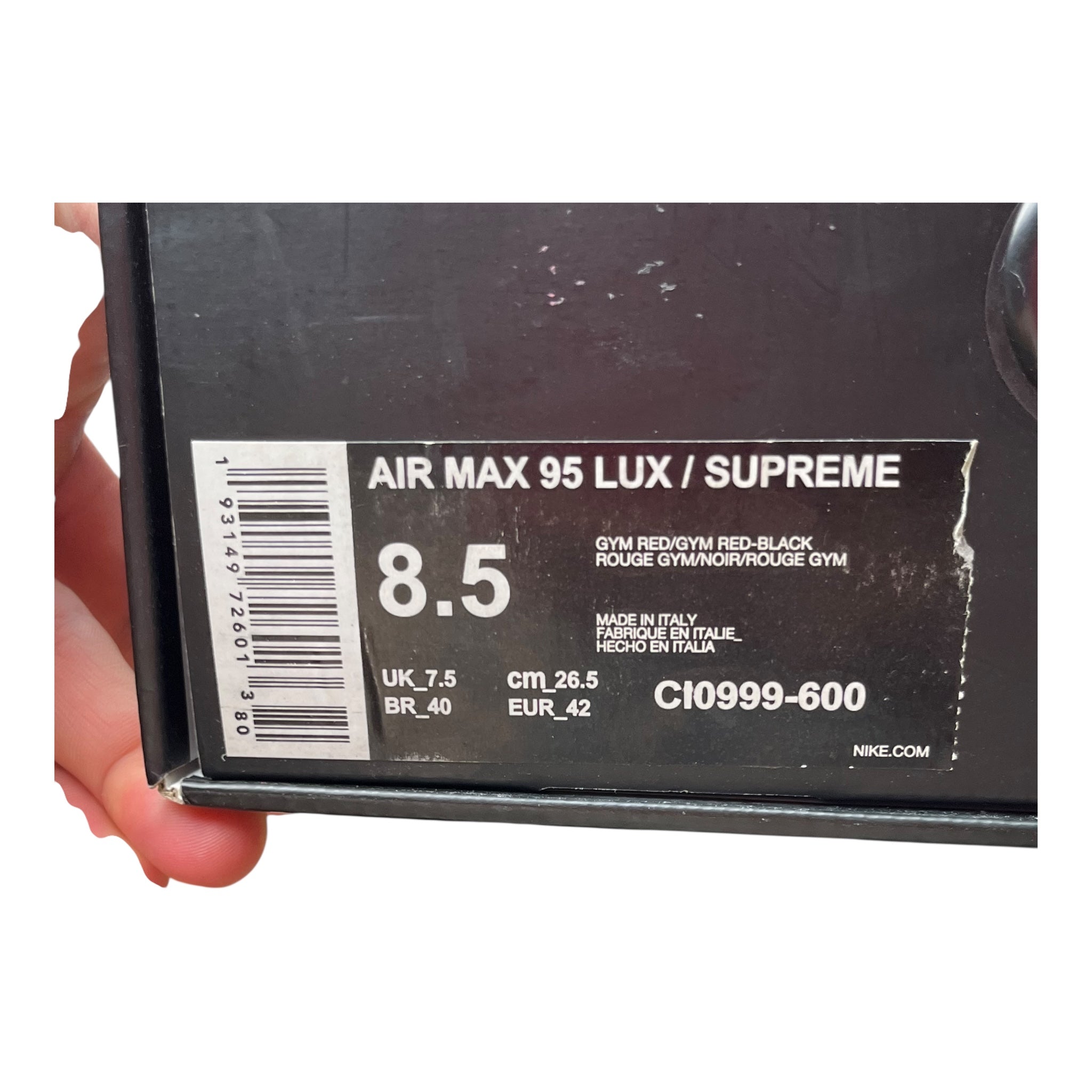 Nike Air Max 95 Lux Supreme Red (42EU)