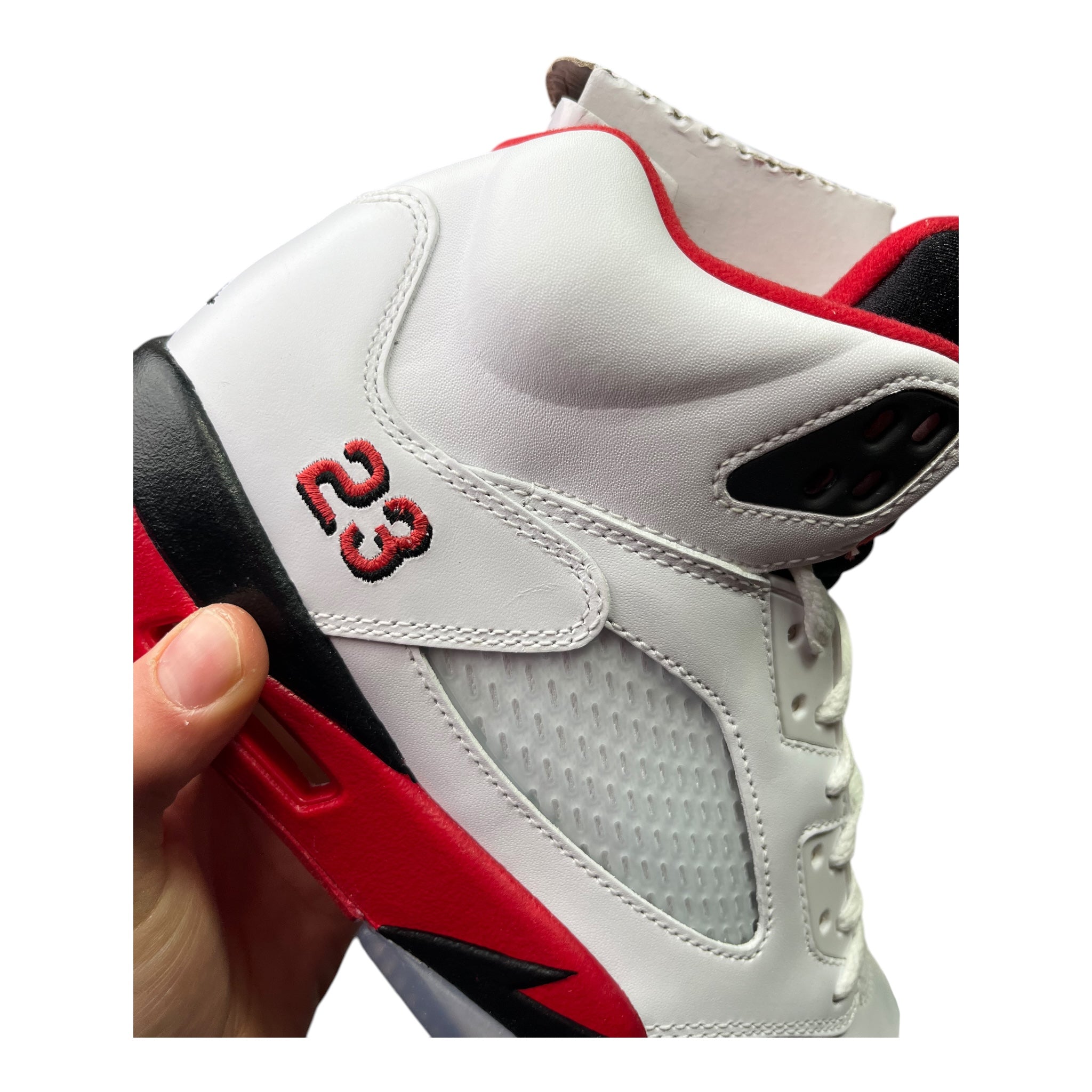 Jordan 5 Retro Fire Red Black Tongue (42.5EU)
