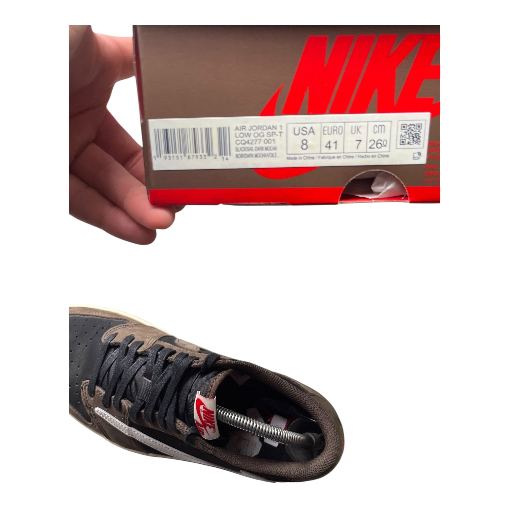 Jordan 1 Low OG SP Travis Scott Mocha (41EU)