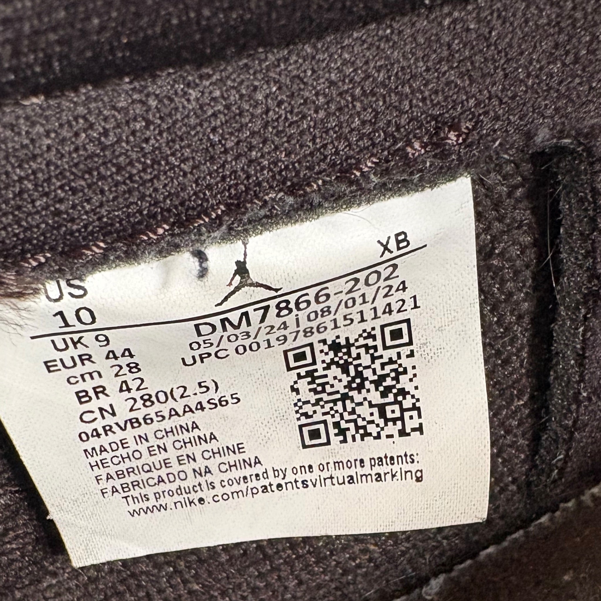 Jordan One Low Travis Scott Brown Velvet (44EU)