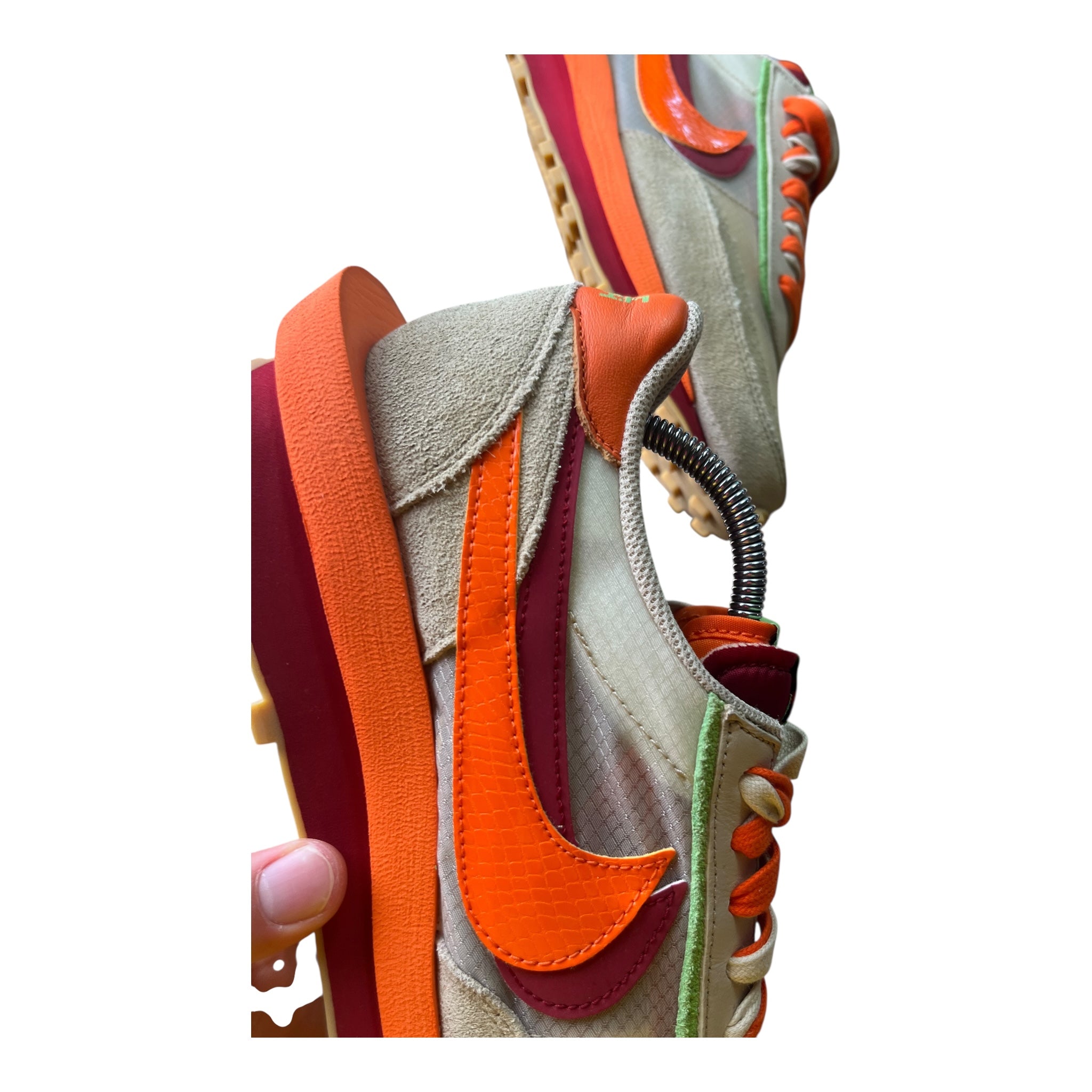Nike LD Waffle Sacai Clot Net Orange Blaze (42.5EU)