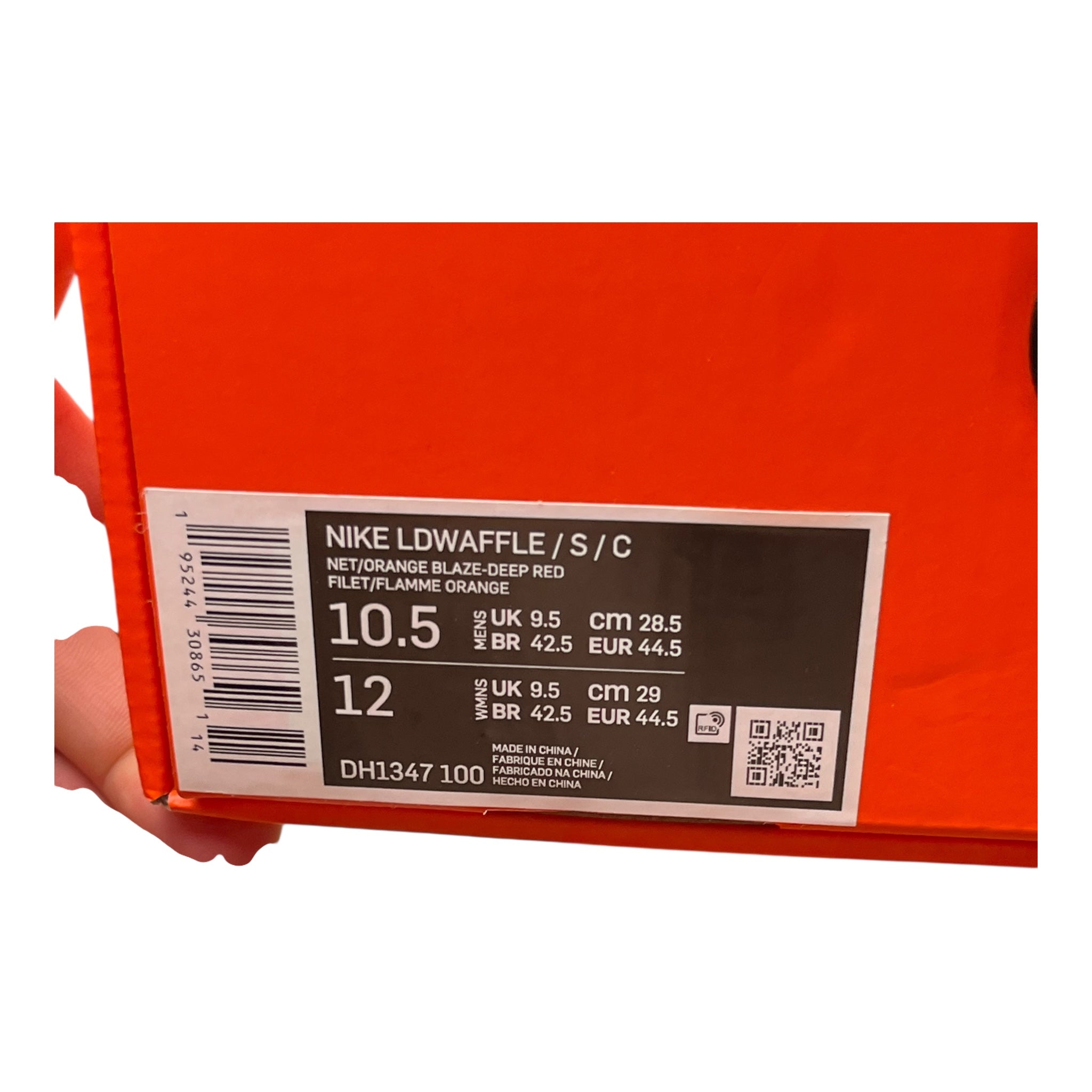 Nike LD Waffle Sacai Clot Net Orange Blaze (44.5EU)