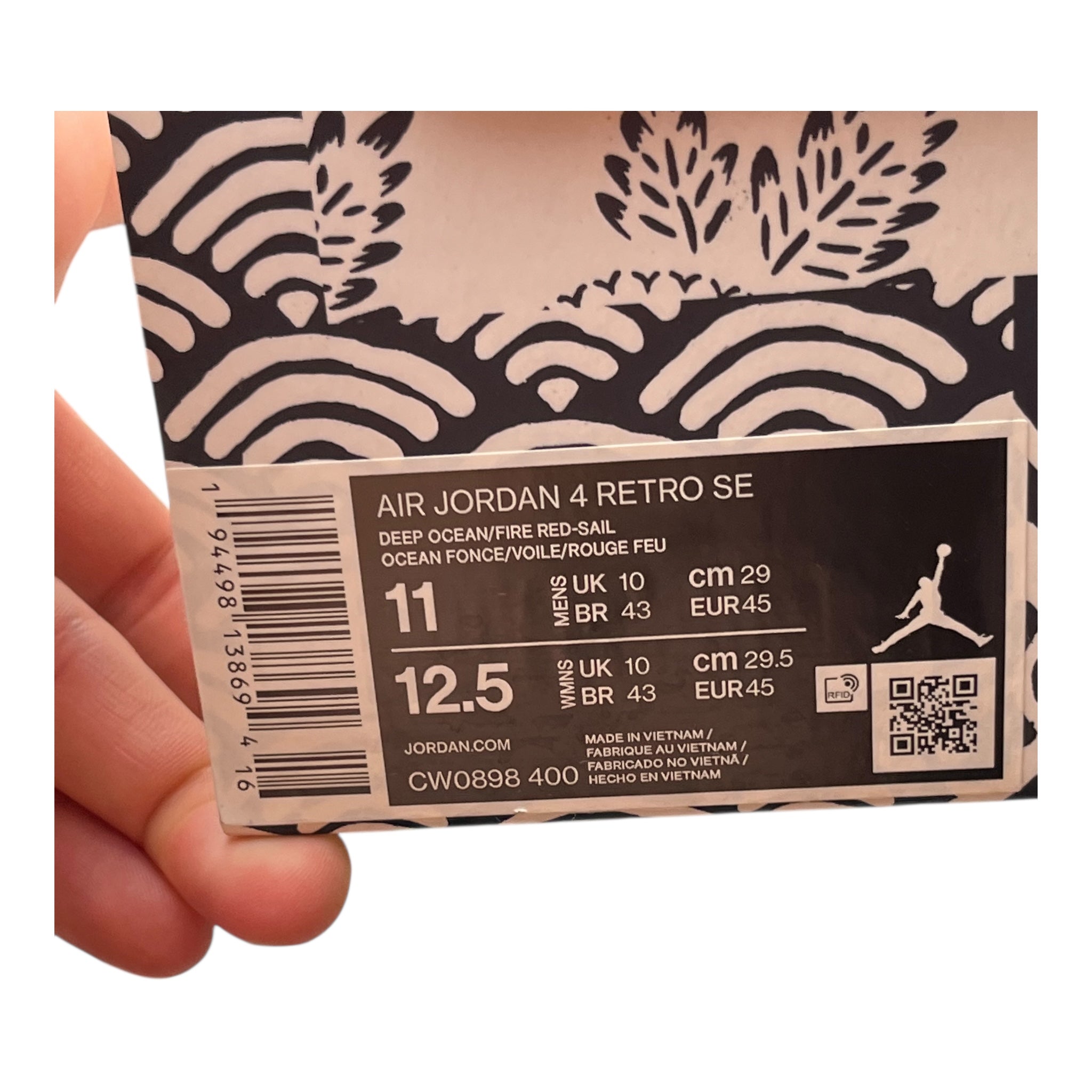 Jordan 4 Retro SE Sashiko Deep Ocean (45EU)