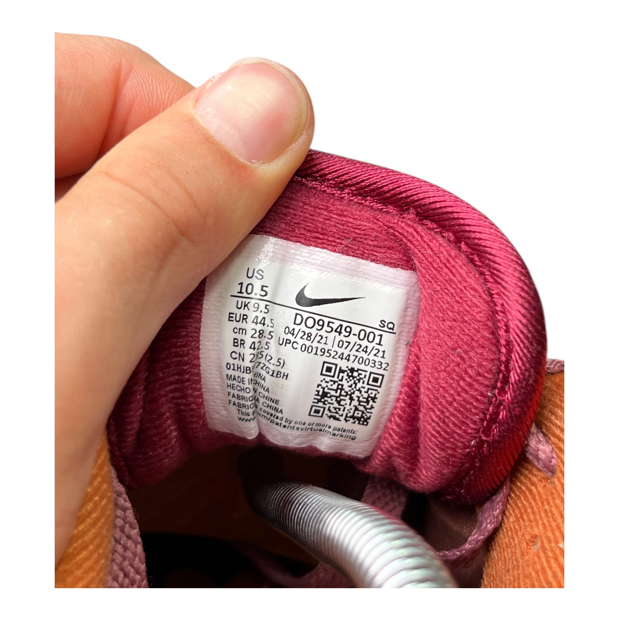 Nike Air Max 1 Patta Rush Maroon (44.5EU)