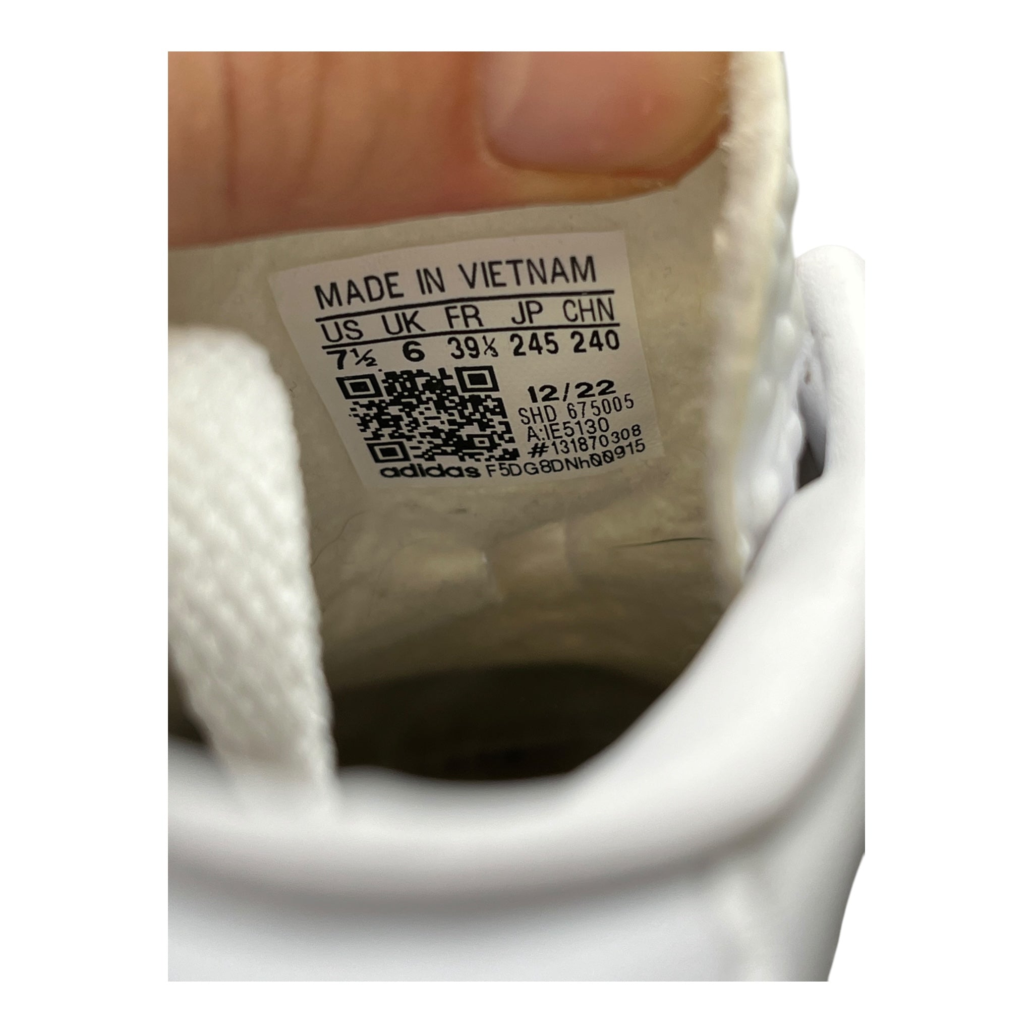 Adidas Gazelle Bold Triple White (39 1/3EU)