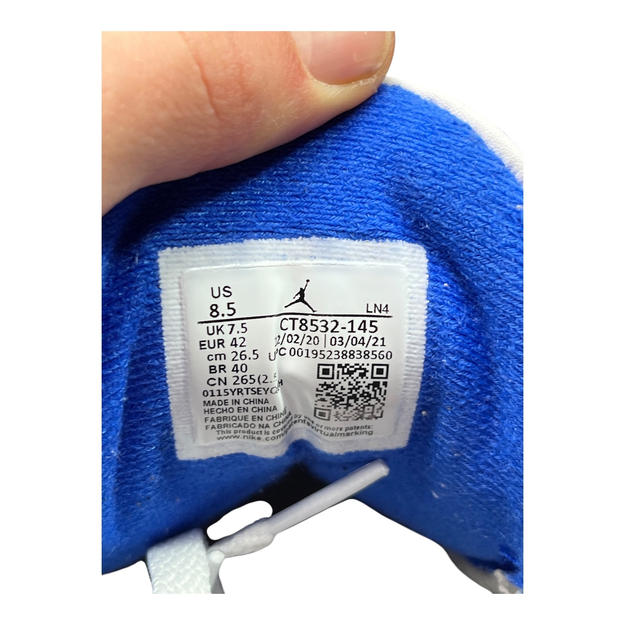 Jordan 3 Retro Racer Blue (42EU)