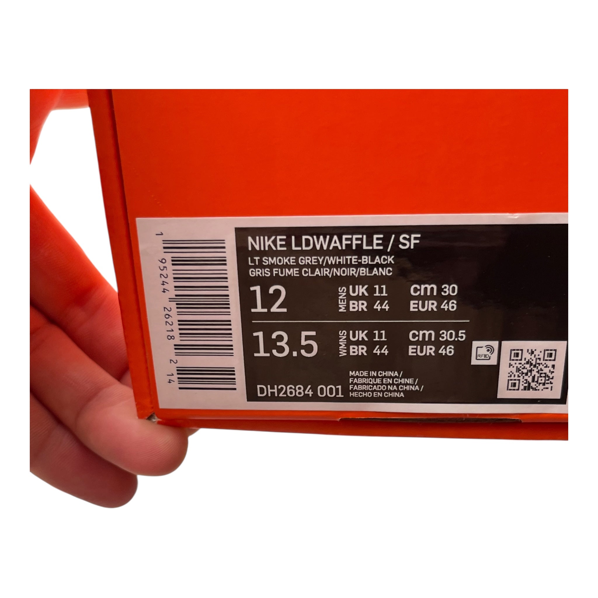 Nike Ld Waffle Sacai Fragment Grey (46EU)