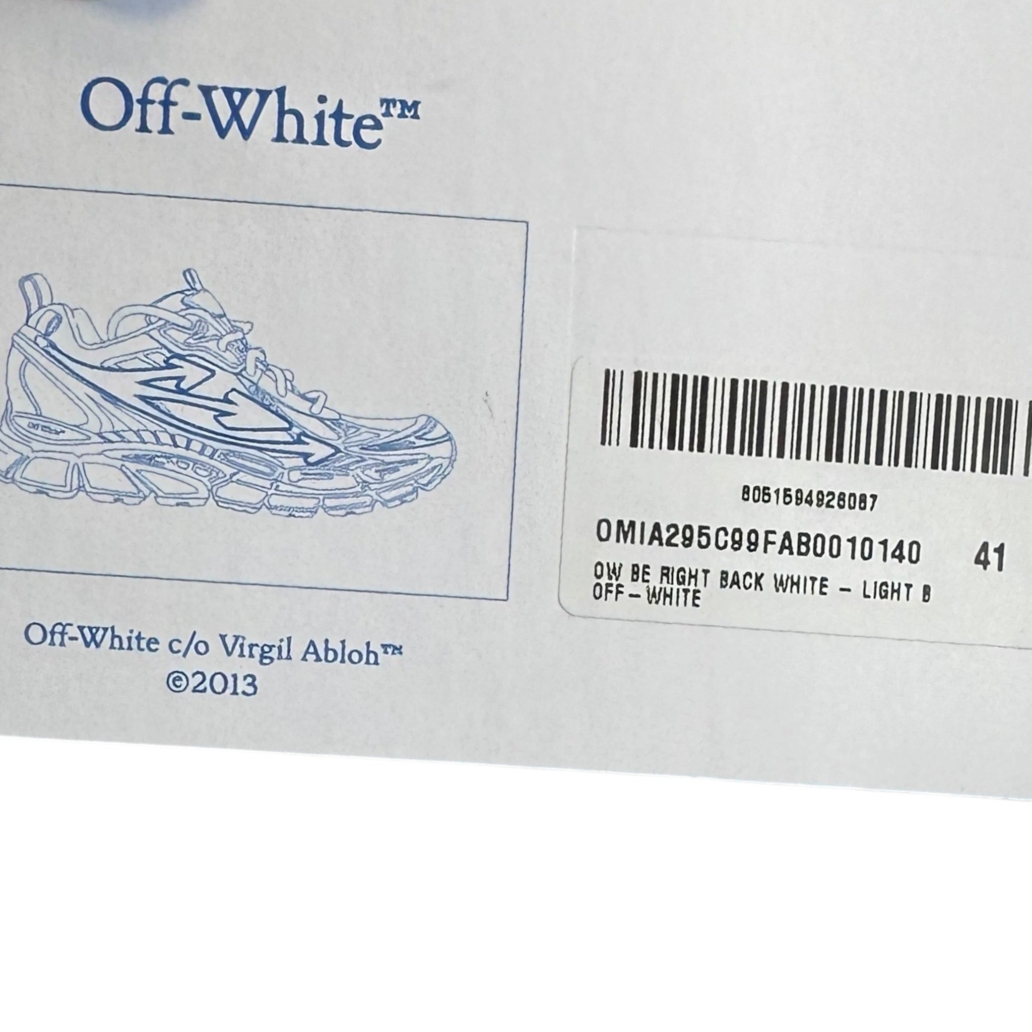Off-White Be Right Back (41EU)
