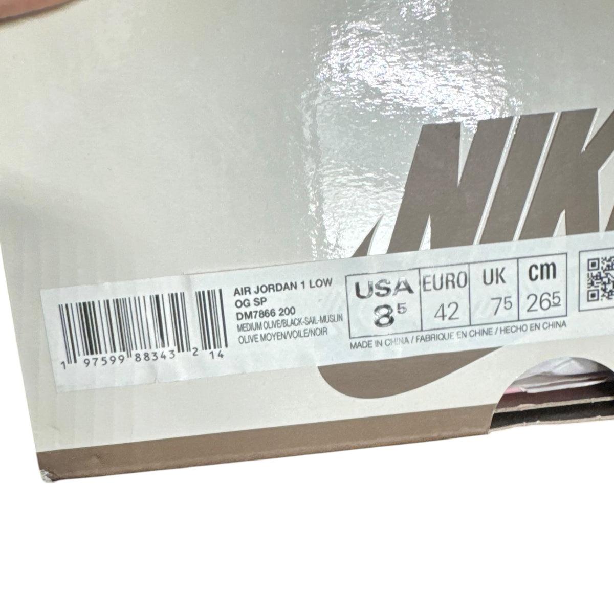 Jordan One Low Travis Scott Medium Olive (42EU)