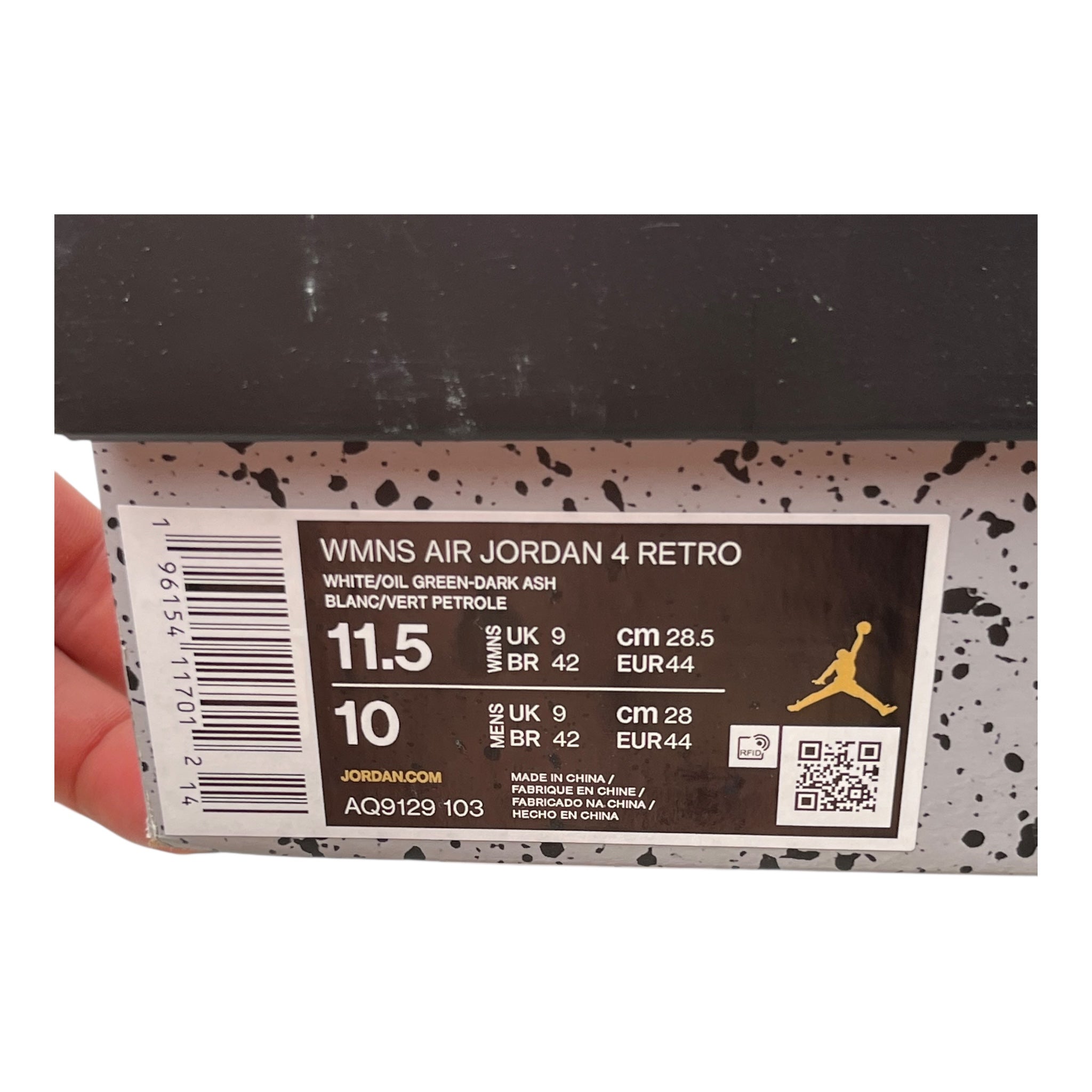 Jordan 4 Retro Seafoam (44EU)