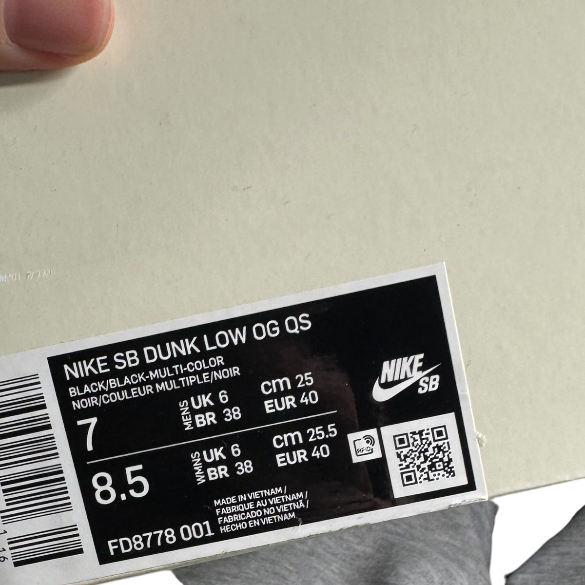Dunk SB Low Supreme (40EU)