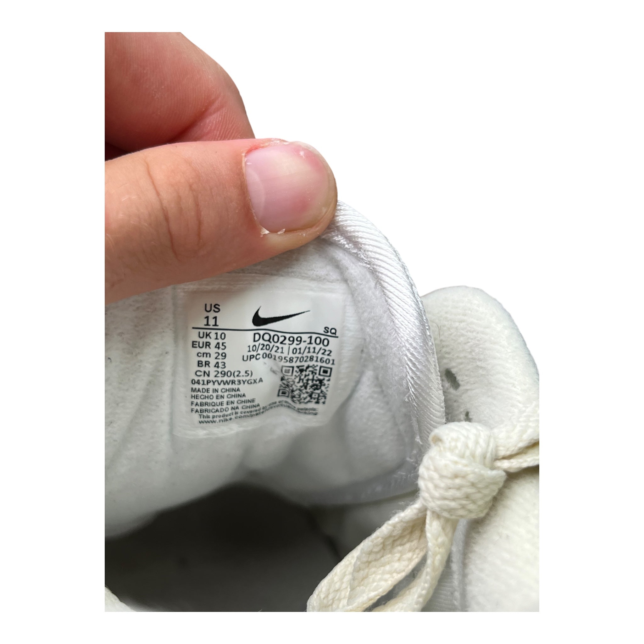 Nike Air Max 1 Patta Waves White (45EU)