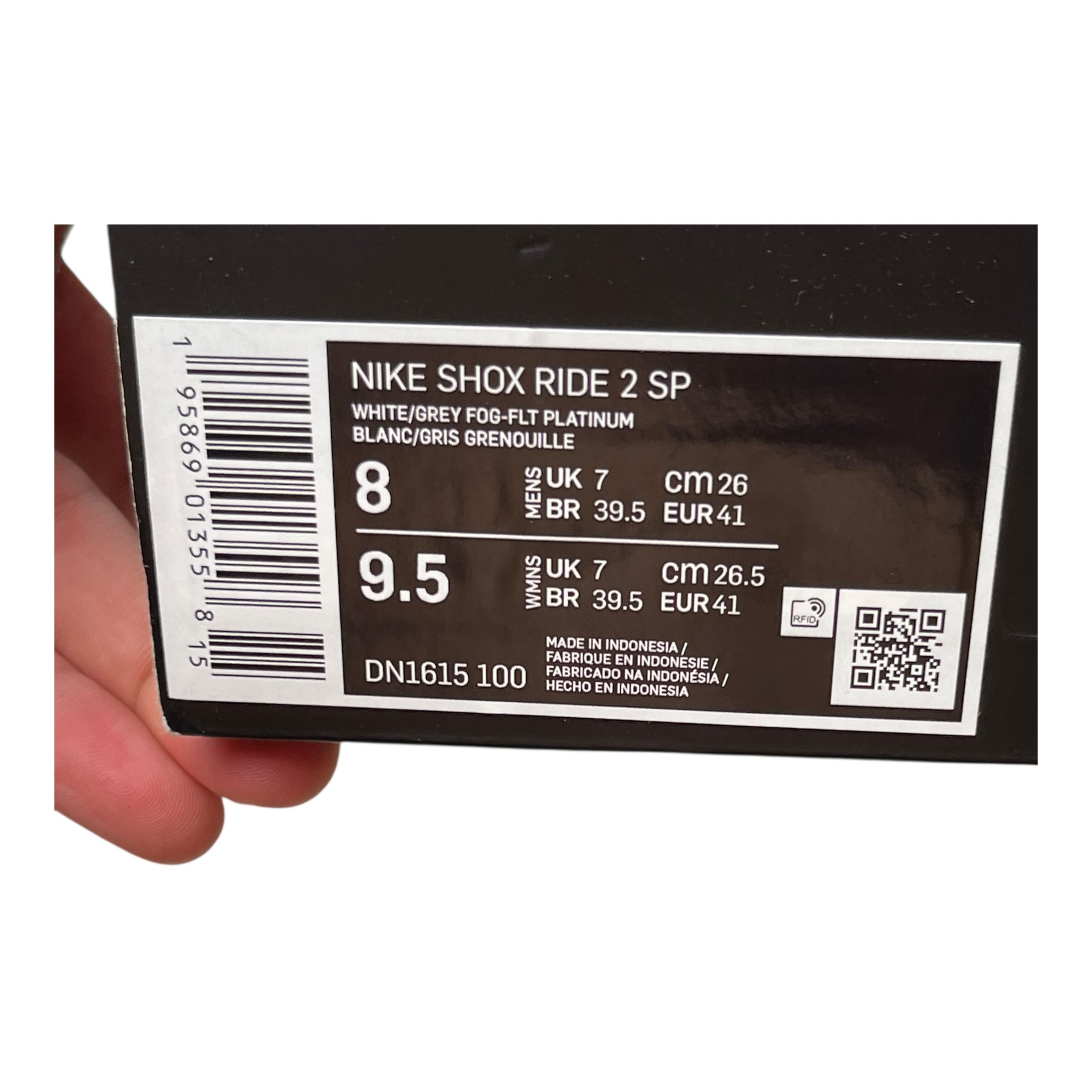 Nike Shox Ride 2 Supreme White Grey Fog (41EU)