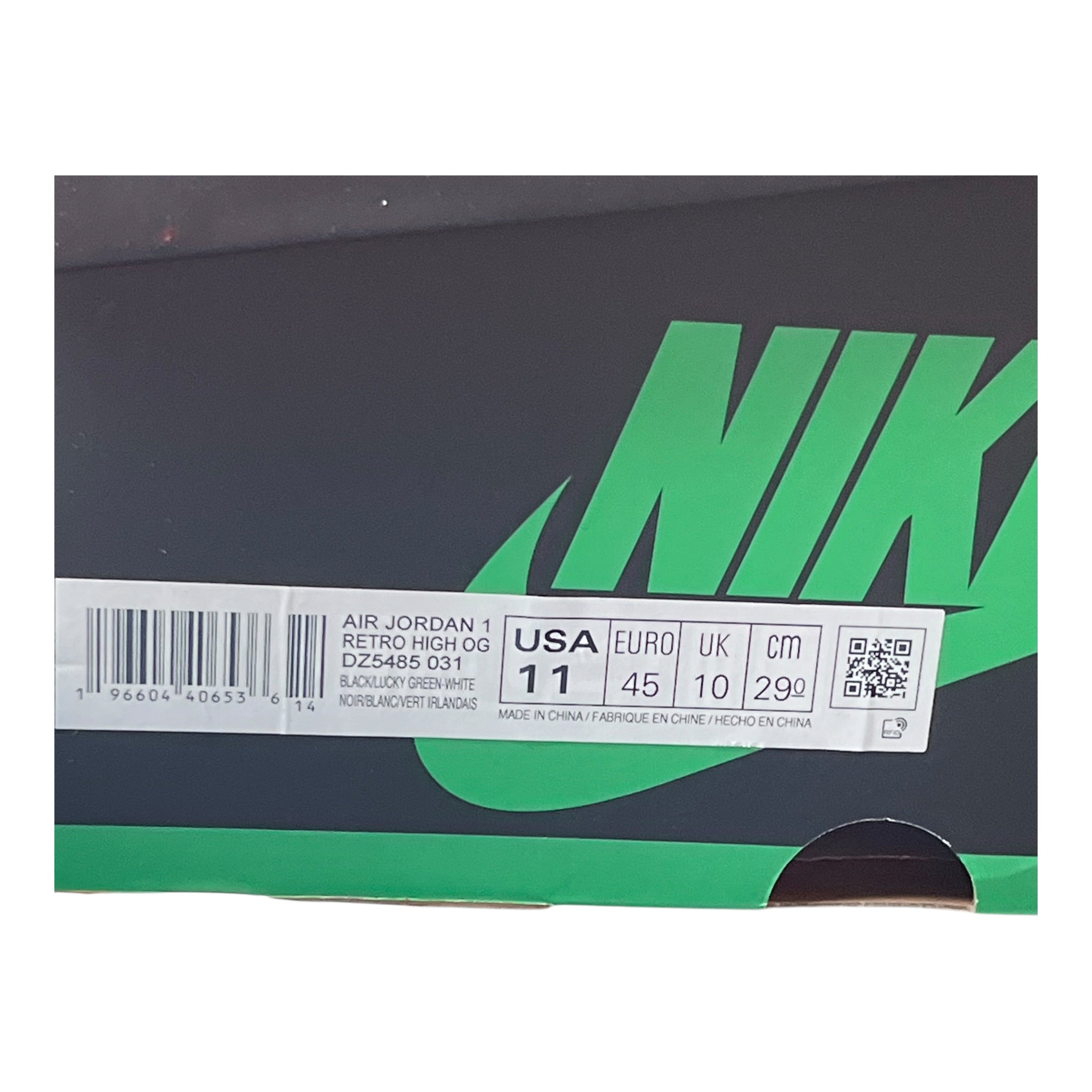 Jordan 1 Retro High OG Lucky Green (45 EU)