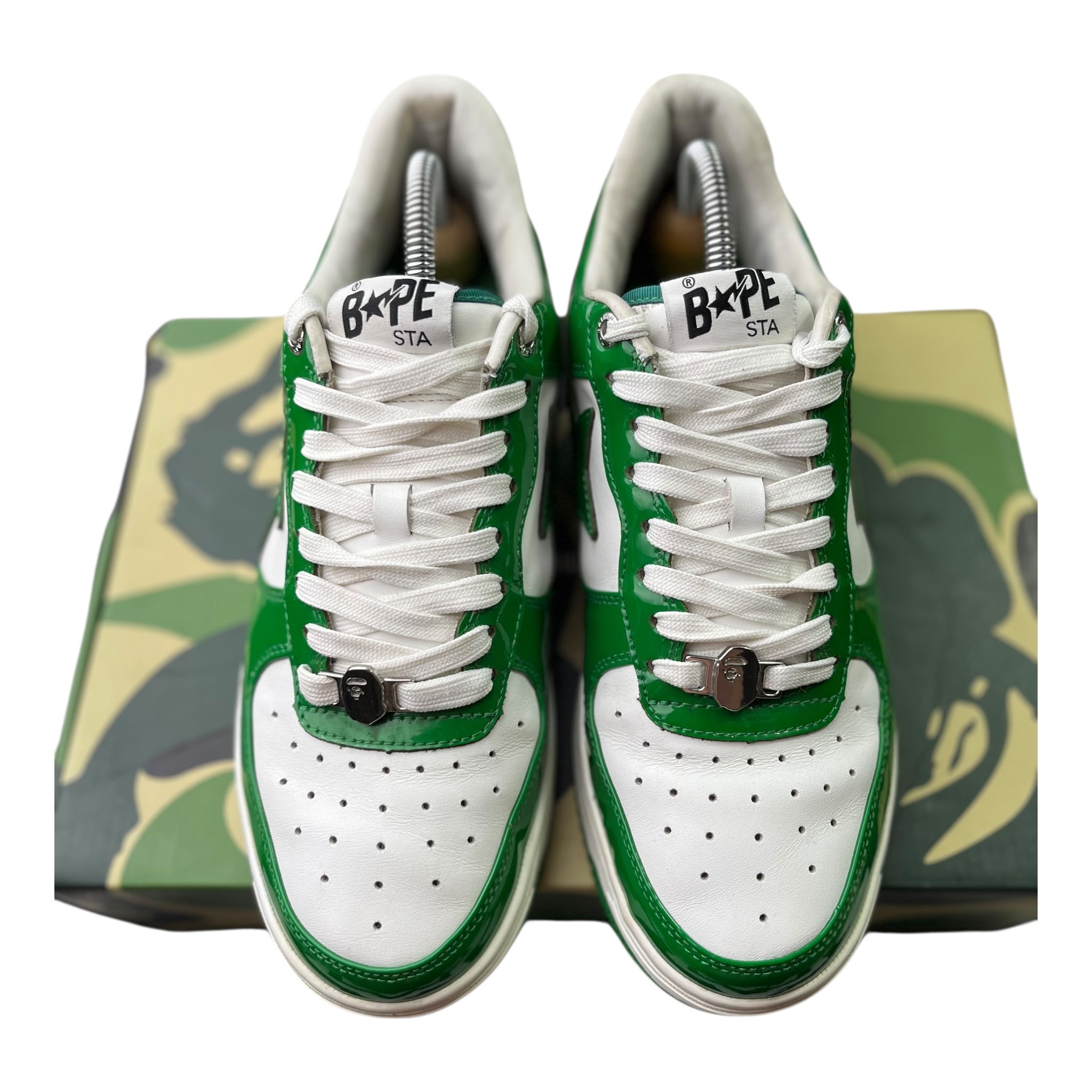 A Bathing Ape Bape Sta White Green (43EU)