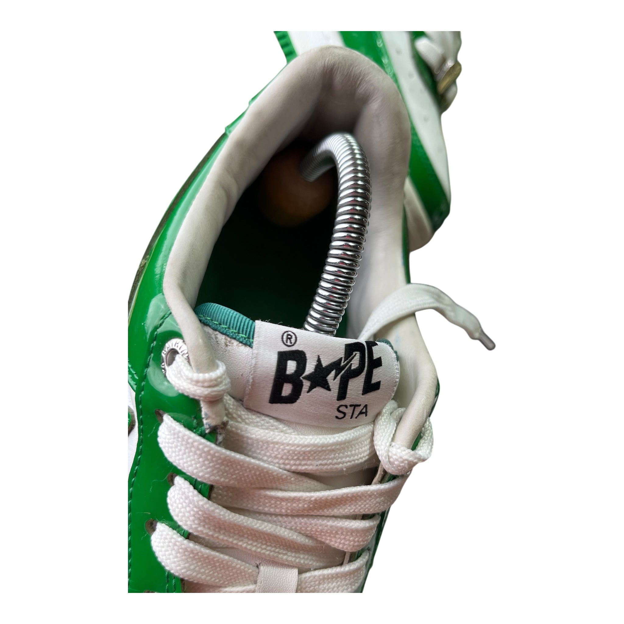 A Bathing Ape Bape Sta White Green (43EU)