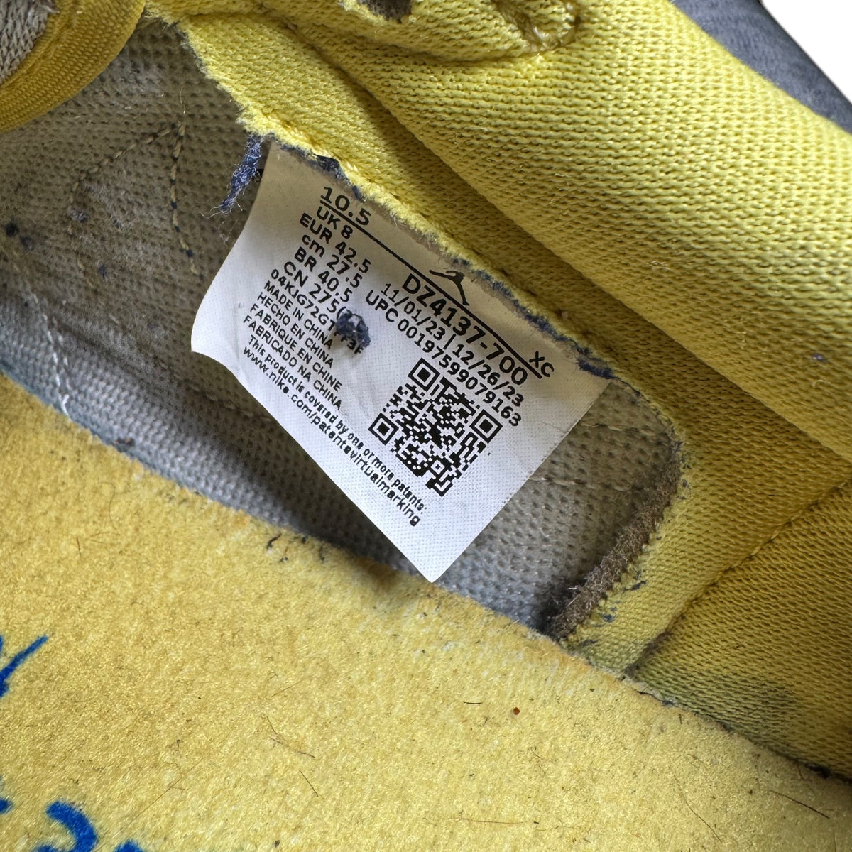 Jordan One Low Travis Scott Canary (42.5EU)