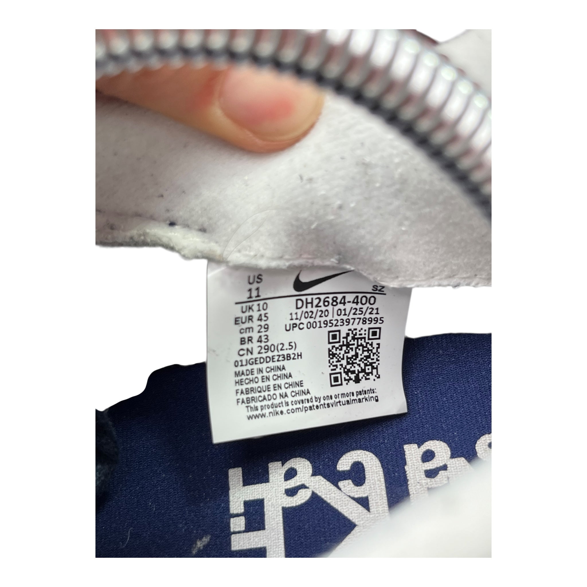 Nike LD Waffle Sacai Fragment Blau (45EU)