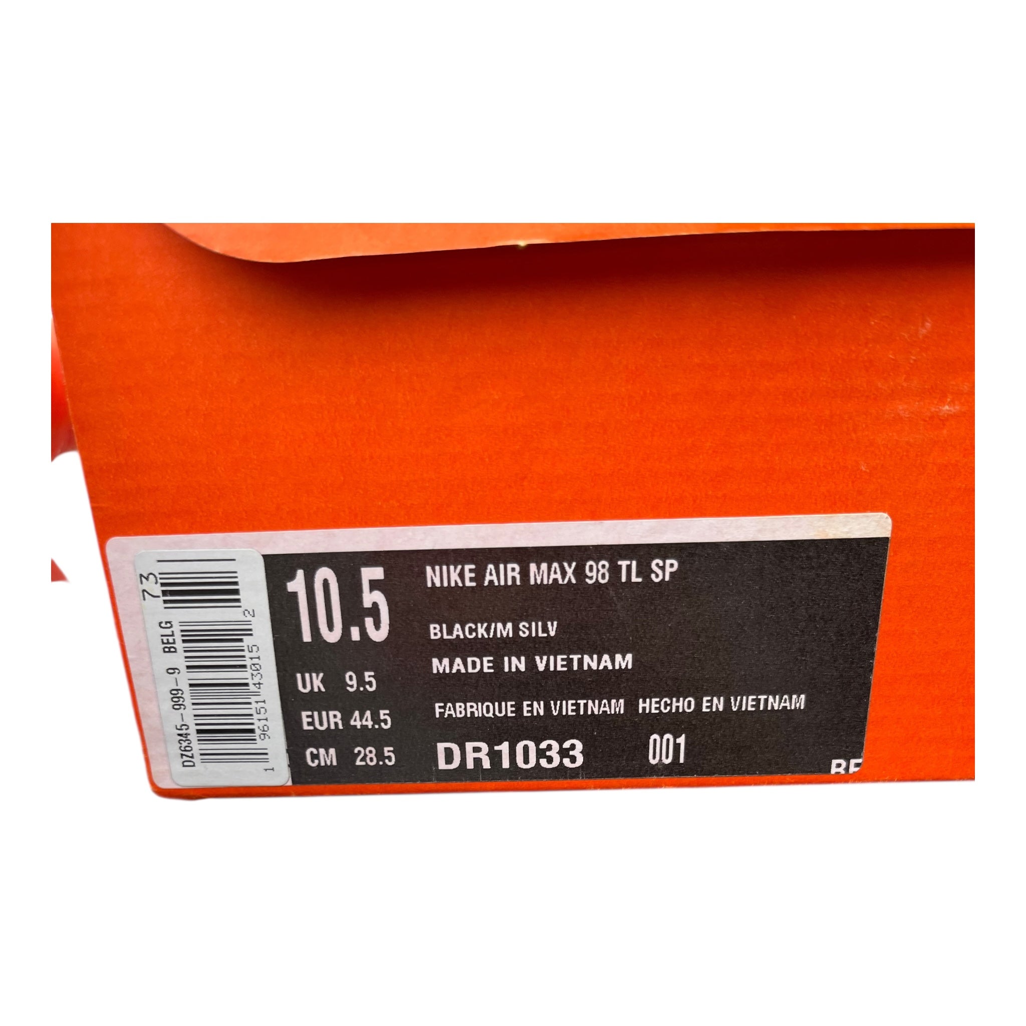 Nike Air Max 98 TL Supreme Black (44.5EU)