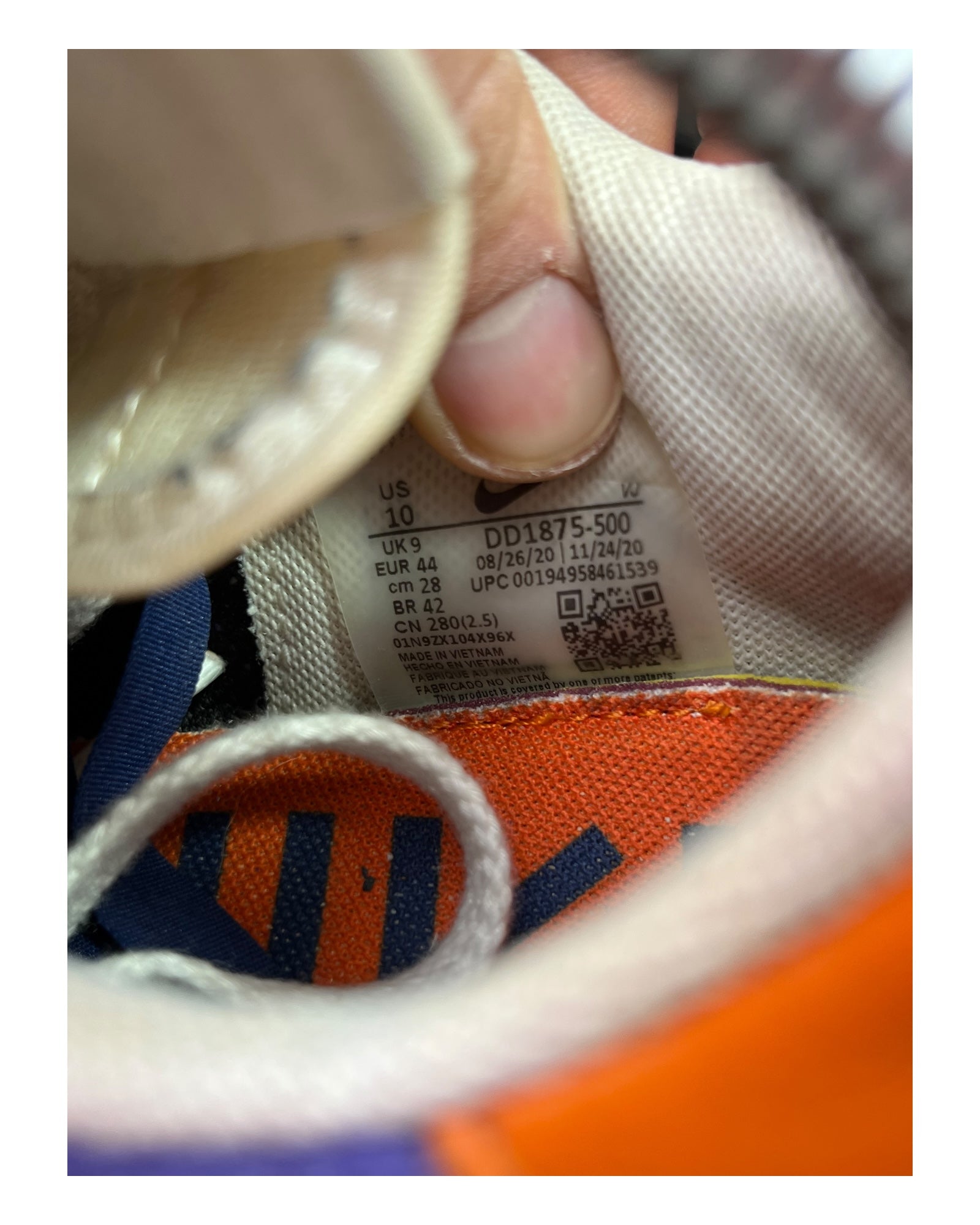 Nike Vaporwaffle Sacai Dark Iris (44EU)