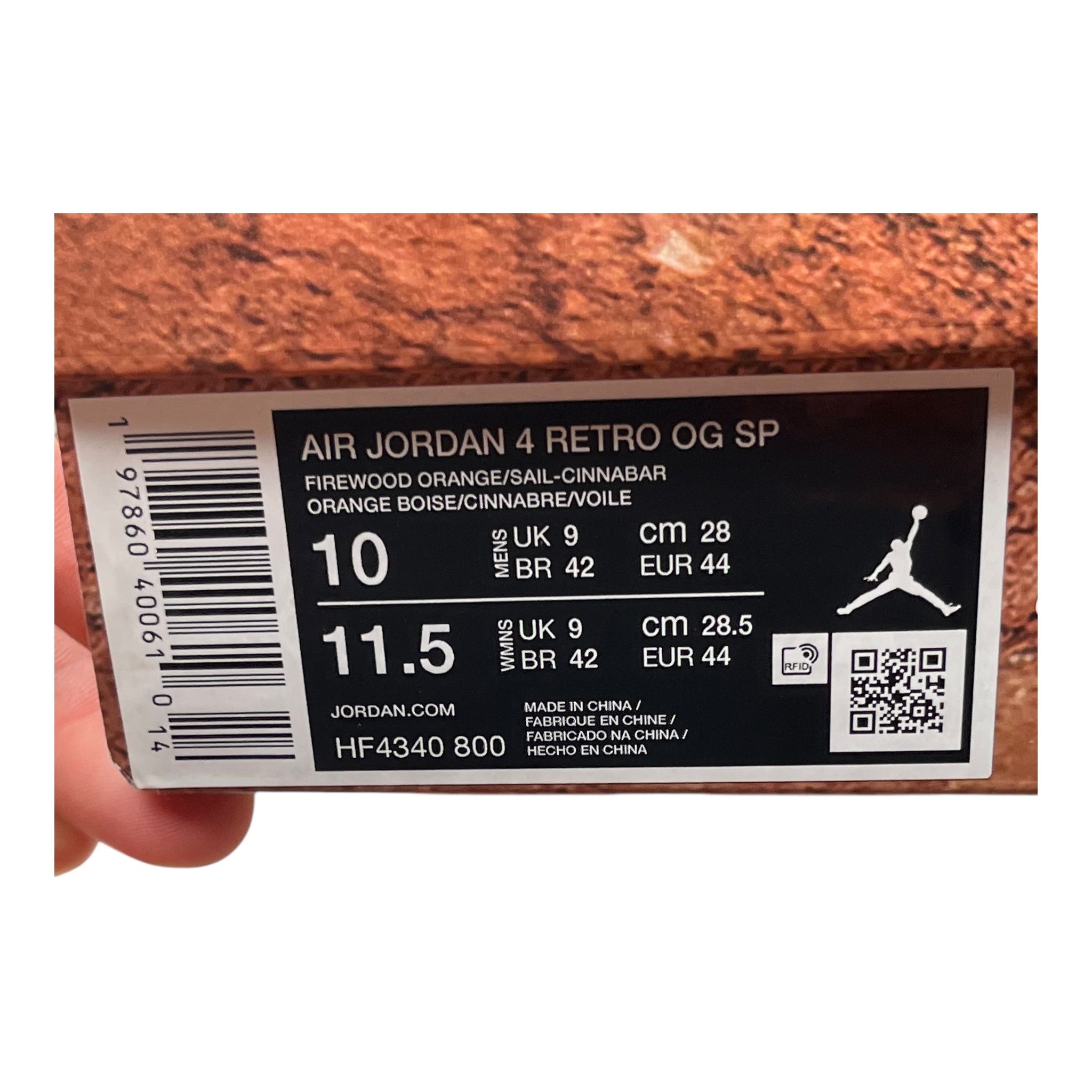 Jordan 4 Retro OG SP Nigel Sylvester Brick by Brick (44EU)